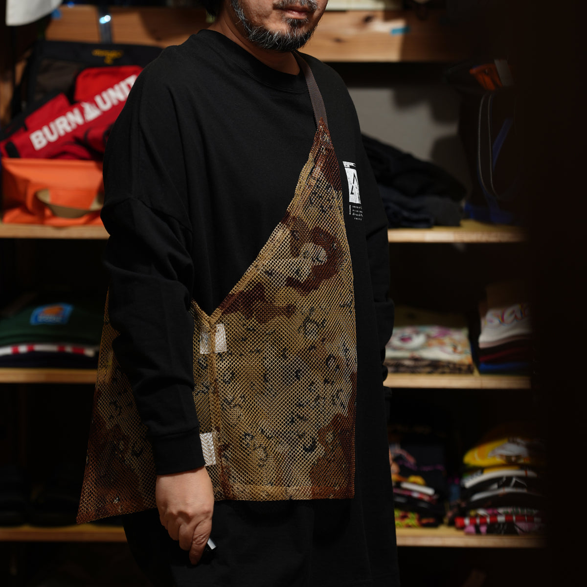 INDIVI NET SERIES TOTE shoulder – Desert | ODDMENT【ネコポス選択可能】