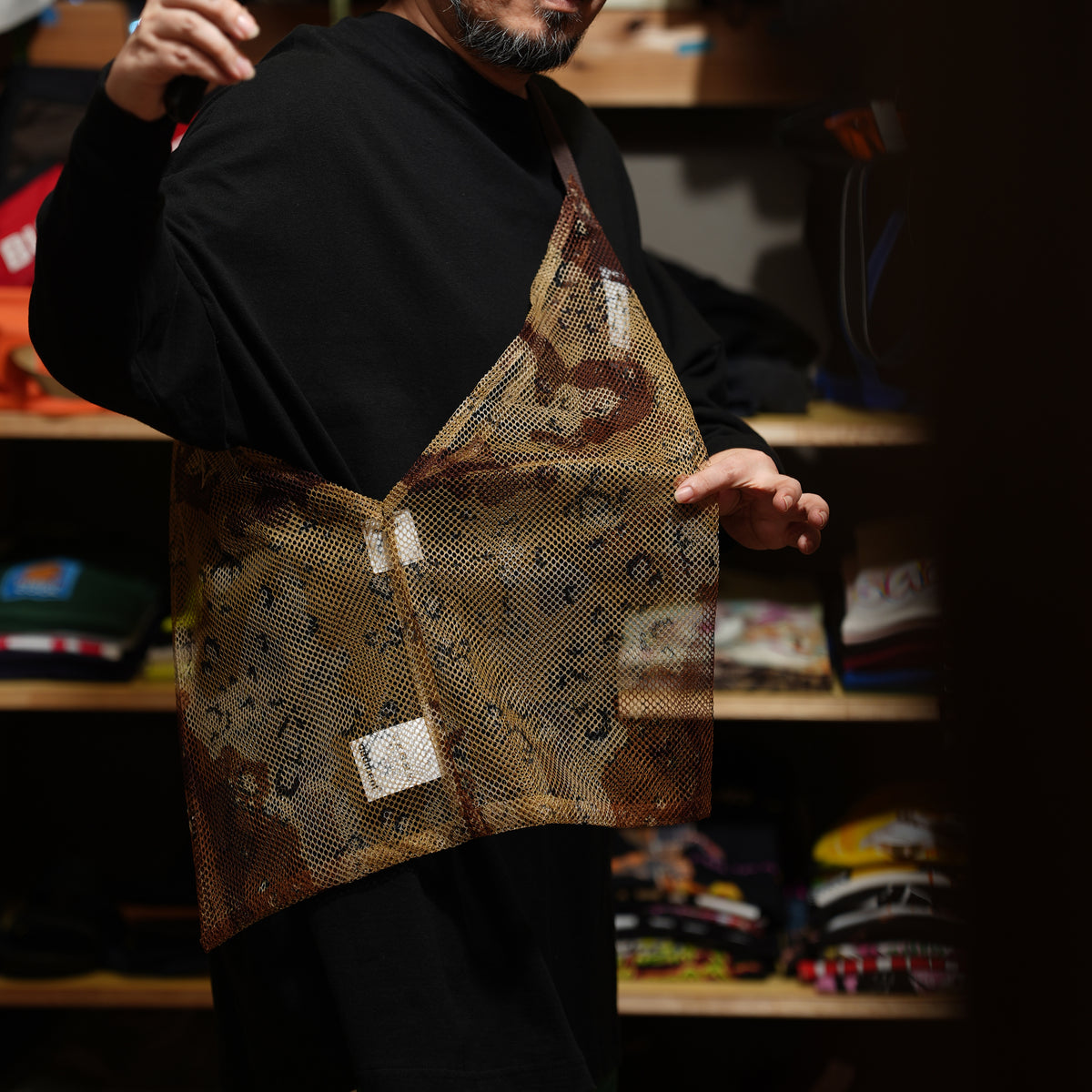 INDIVI NET SERIES TOTE shoulder – Desert | ODDMENT【ネコポス選択可能】