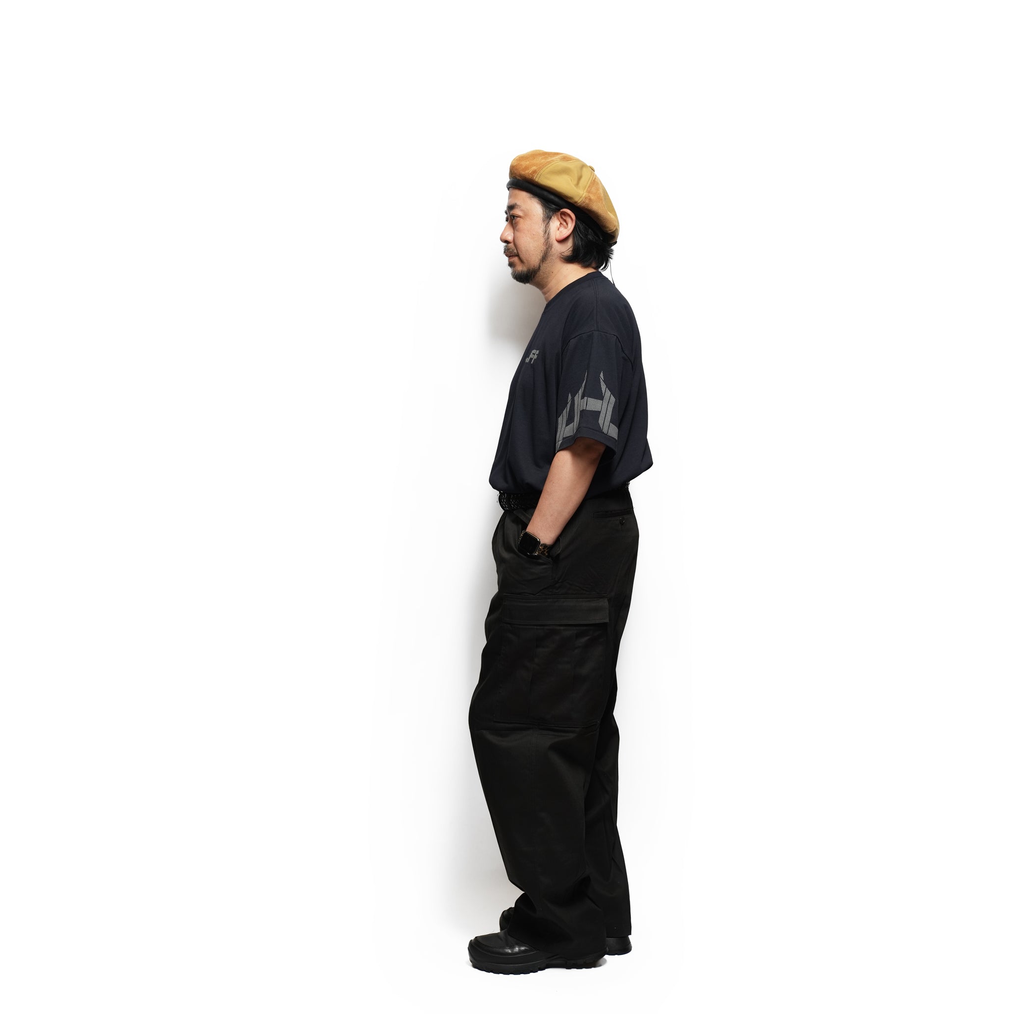 №165 [ ArmyNavy easyslacks🇺🇲 ] – Black  | RELAX FIT