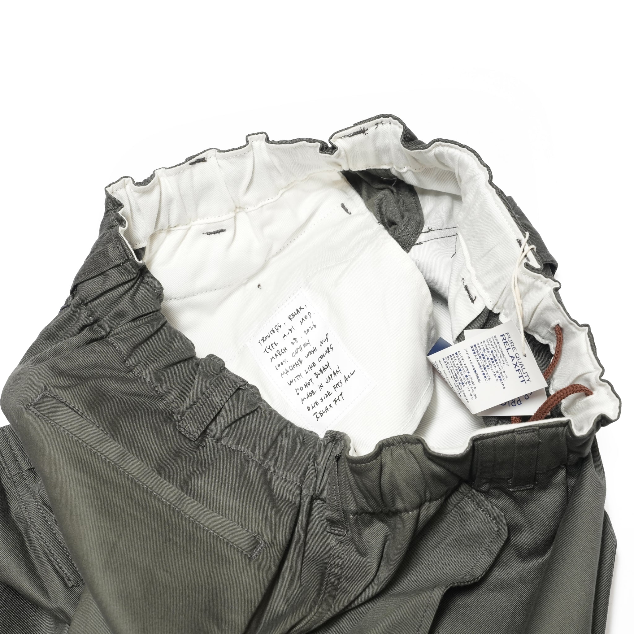 №165 [ ArmyNavy easyslacks🇺🇲 ] – Charcoal  | RELAX FIT