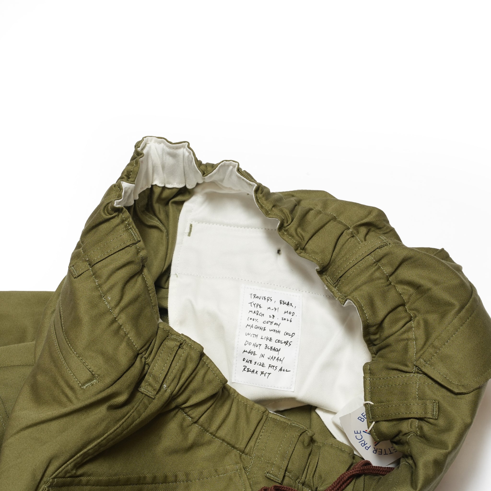 №165 [ ArmyNavy easyslacks🇺🇲 ] – Olive Drab  | RELAX FIT