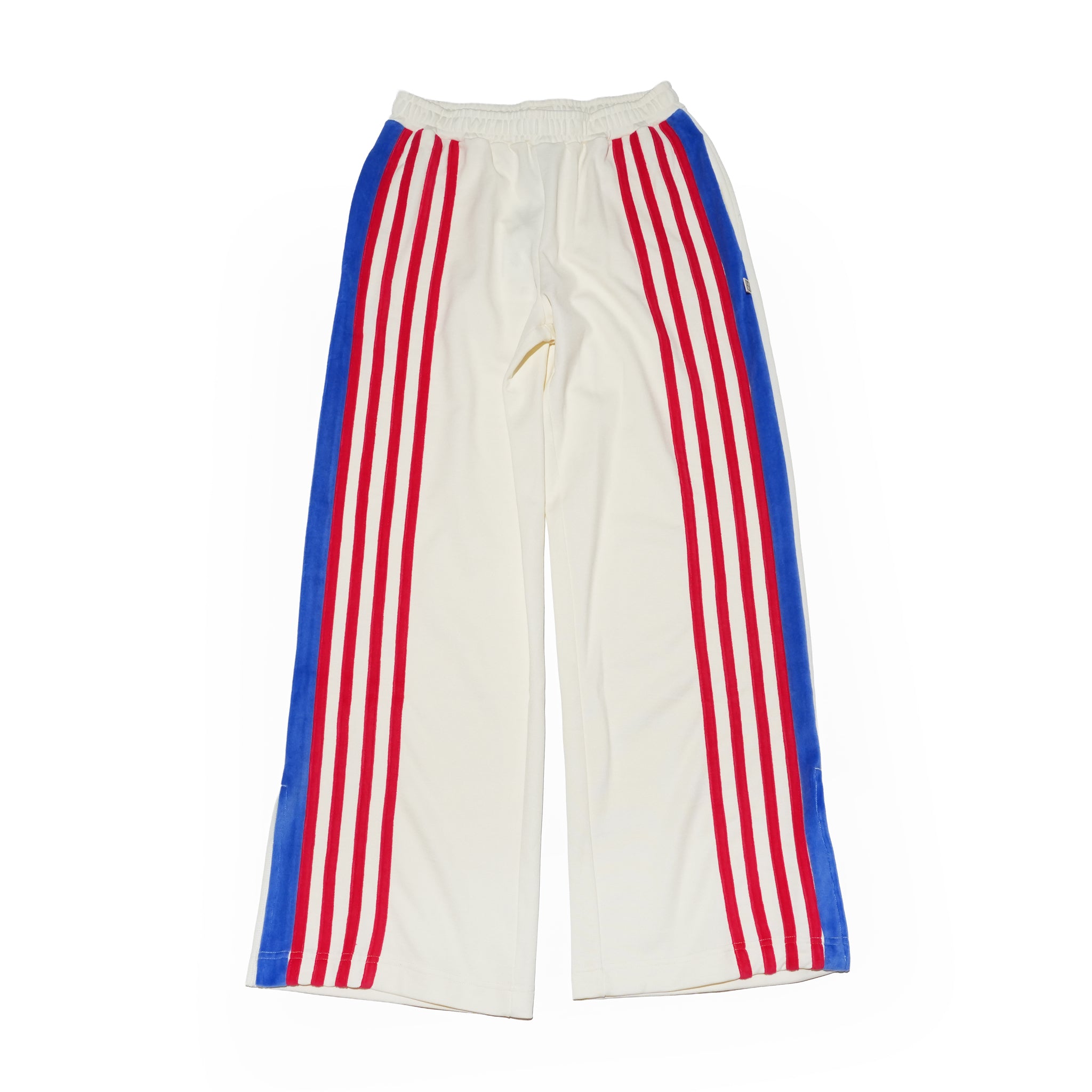 STRIPE SPORTS SHEEN PANT | Color_Snow | ARAMINTA JAMES