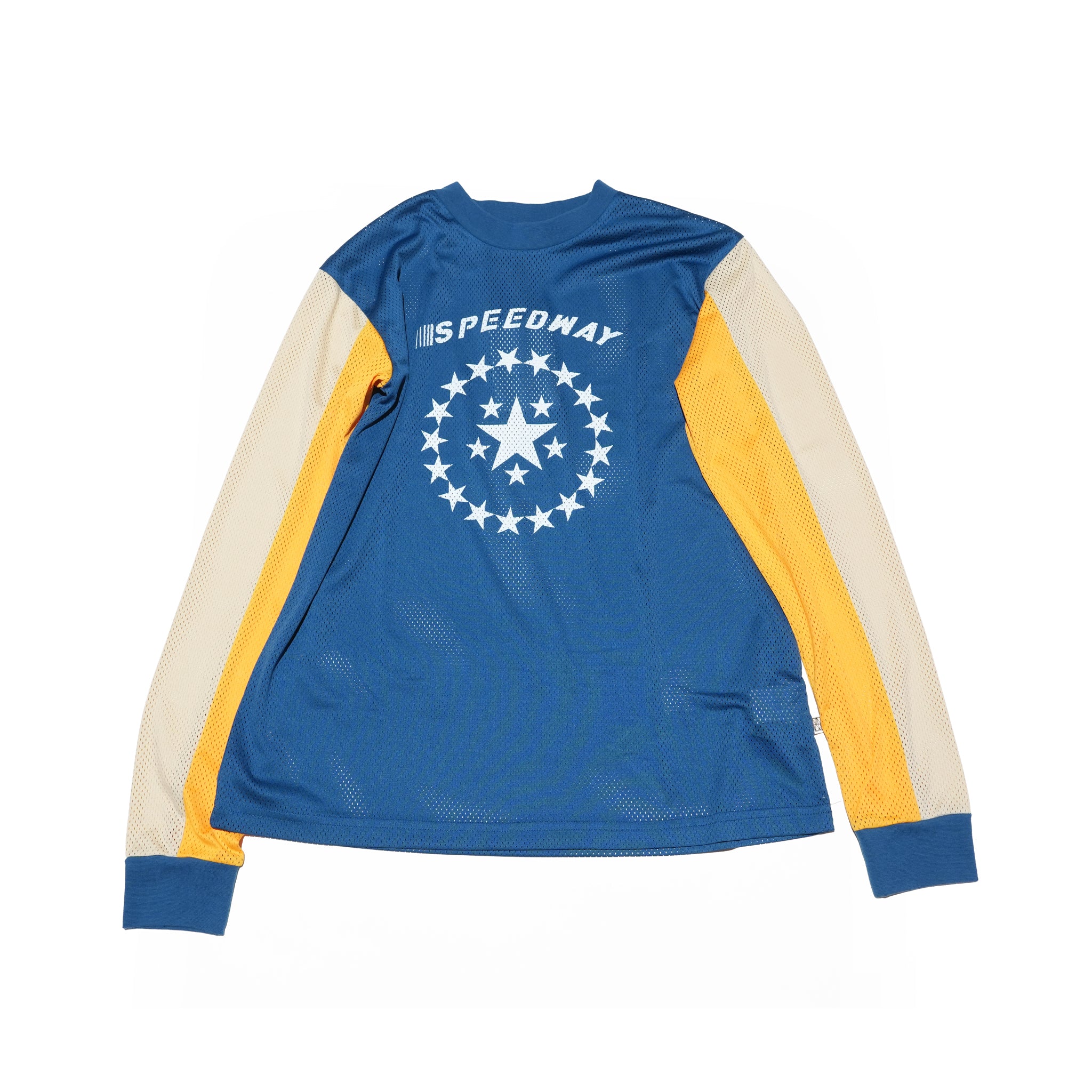 SPEEDWAY LONG SLEEVE TEE – Maritime Blue | ARAMINTA JAMES