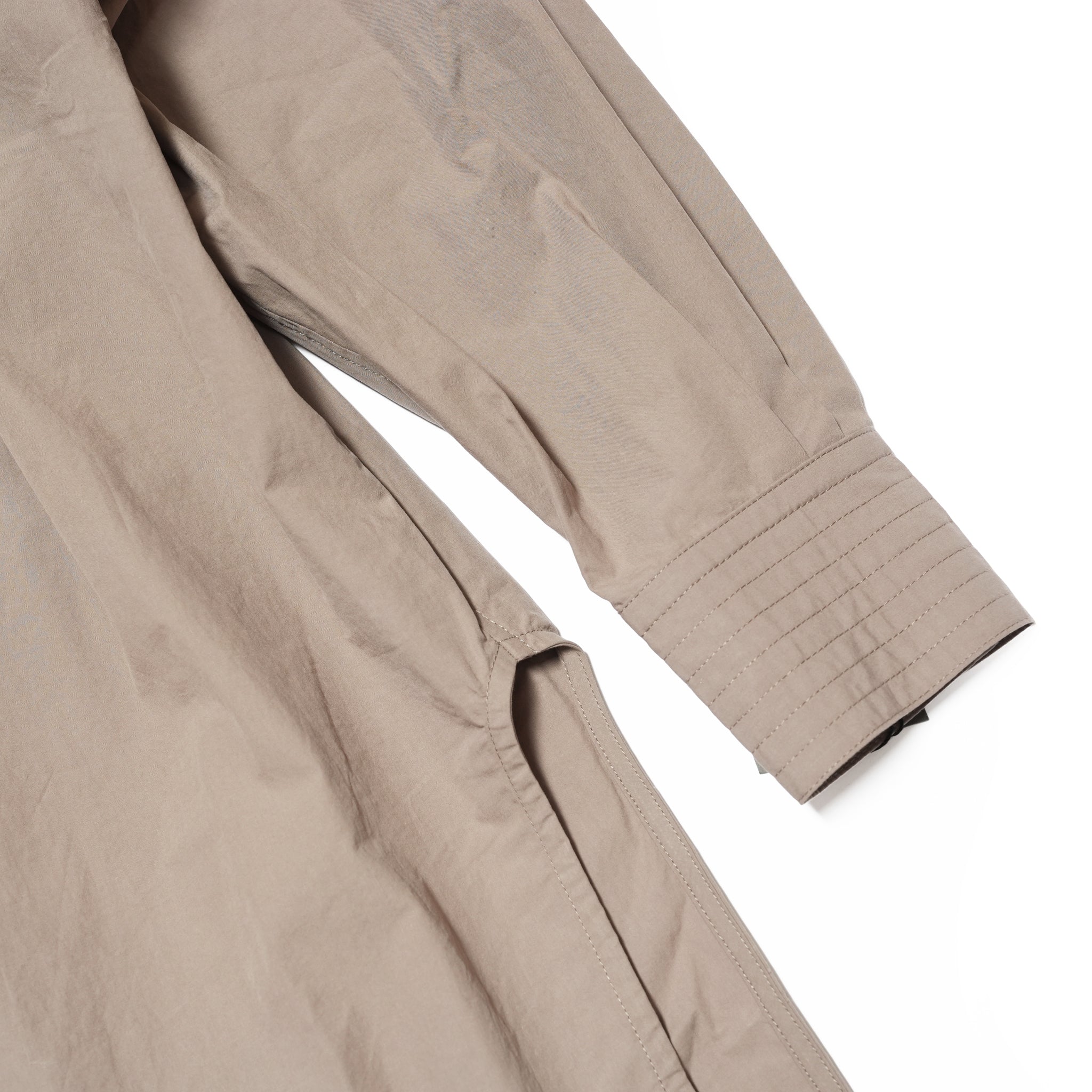 Cotton Typewriter Round Slit Long Officer Shirt <#greige> | 〼〼 MASU MASU