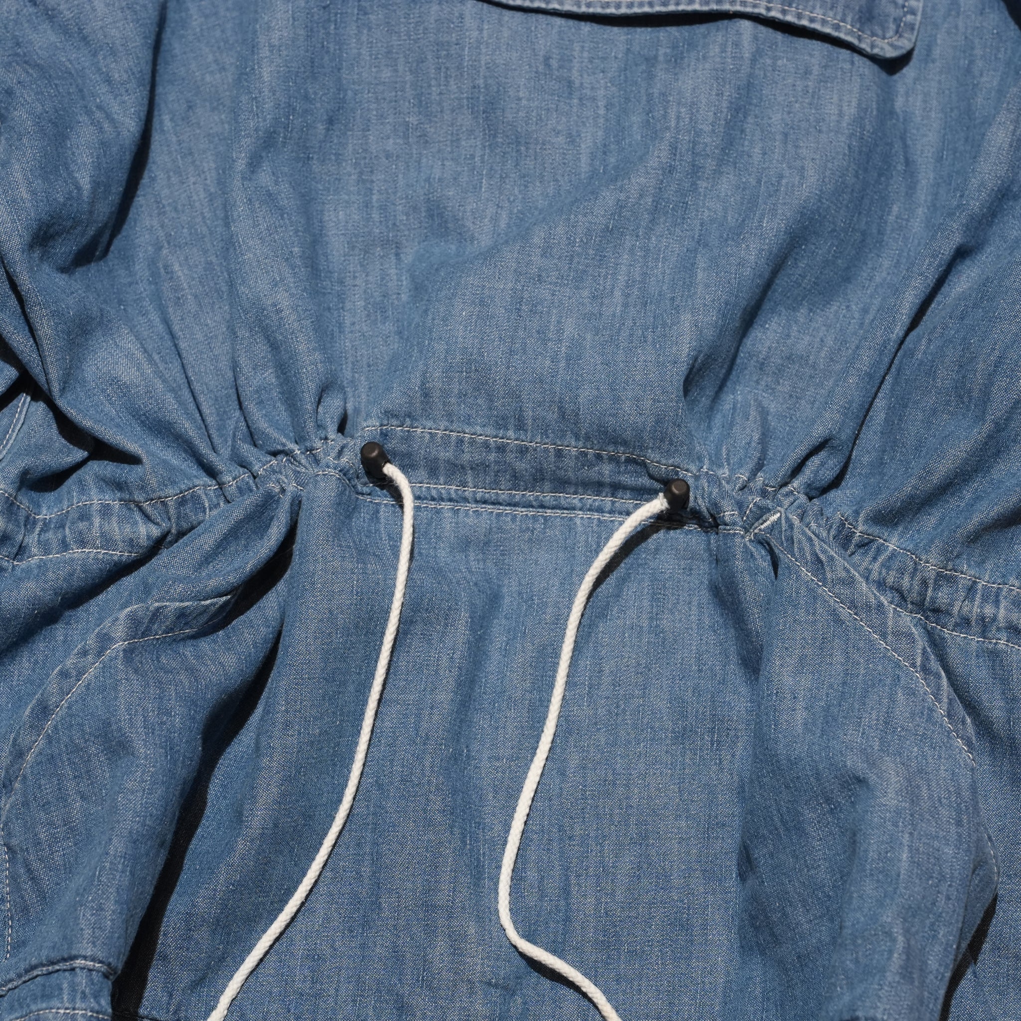 Richie_anorak hoodie(6.5oz denim) – Blue Denim Vintagewash | IMPRESTORE