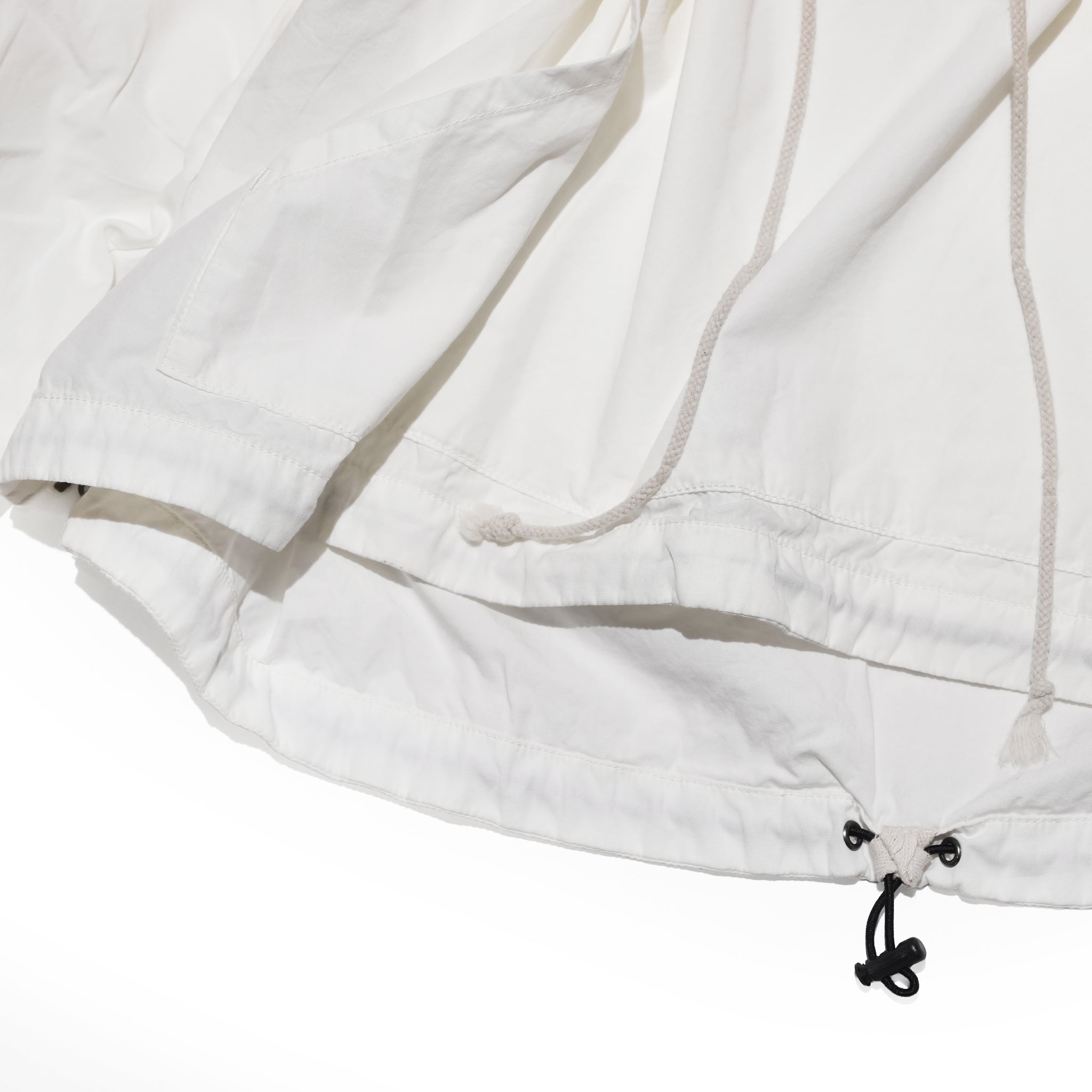 Richie_anorak hoodie – White Poplin | IMPRESTORE
