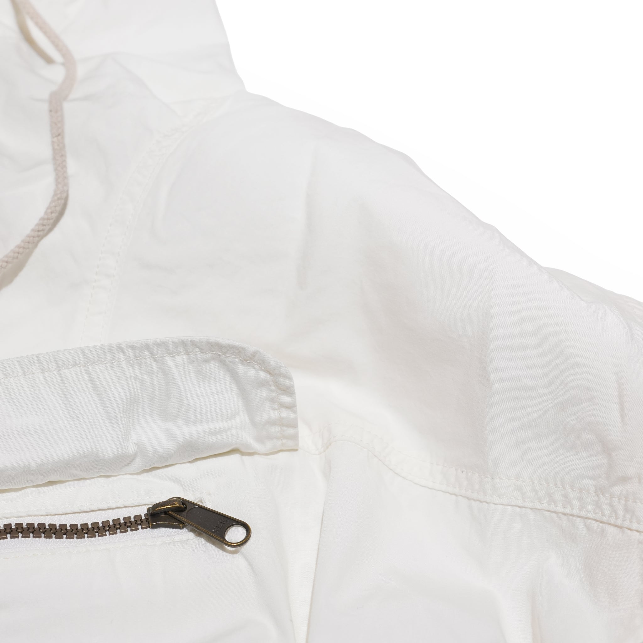 Richie_anorak hoodie – White Poplin | IMPRESTORE