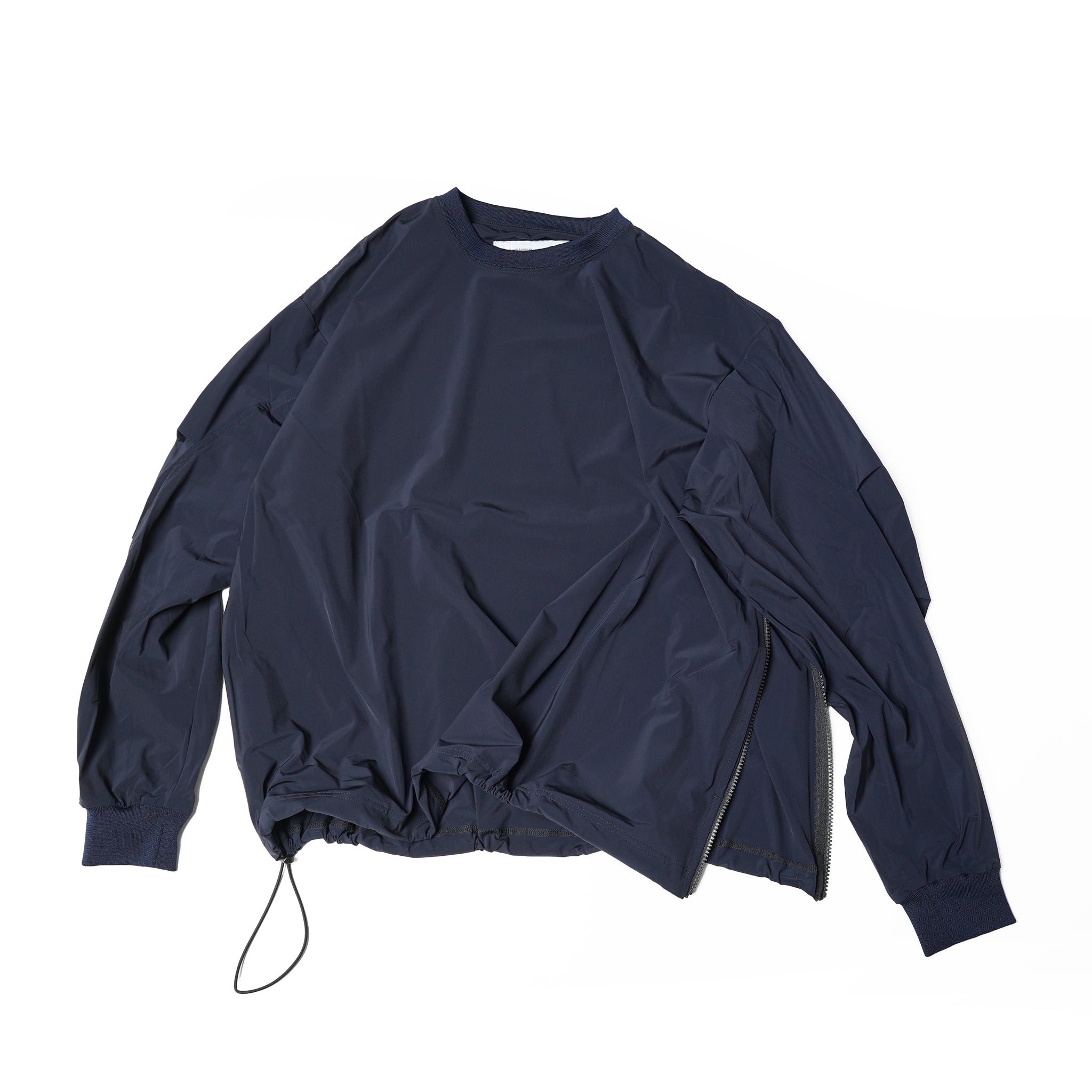 No:UN-009_AW23 | Name:BOX STRETCH SMOCK L/S | Color:Dark Navy