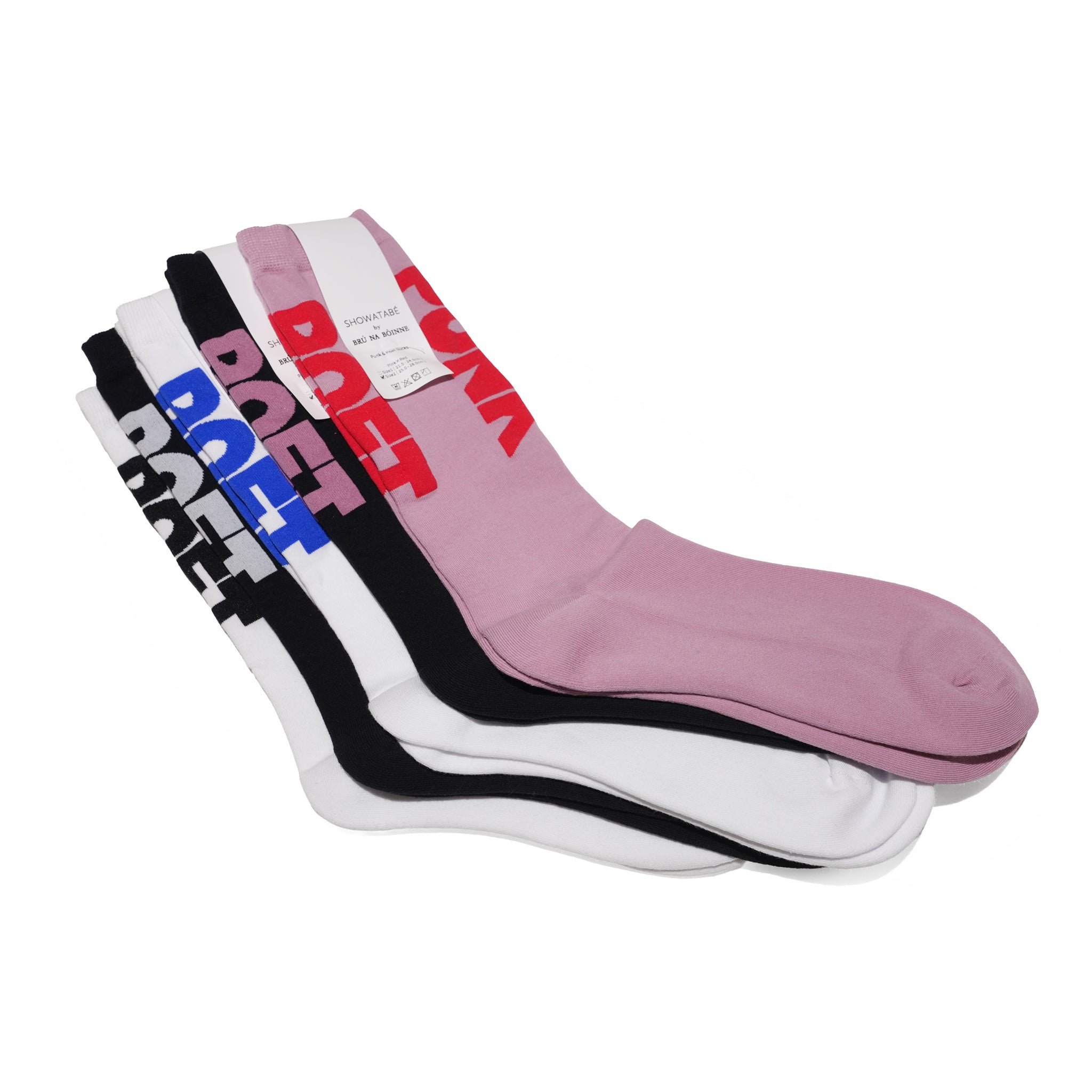 Punk & Poet Socks SHOWATABÉ by BRÚ NA BÓINNE【ネコポス選択可能】