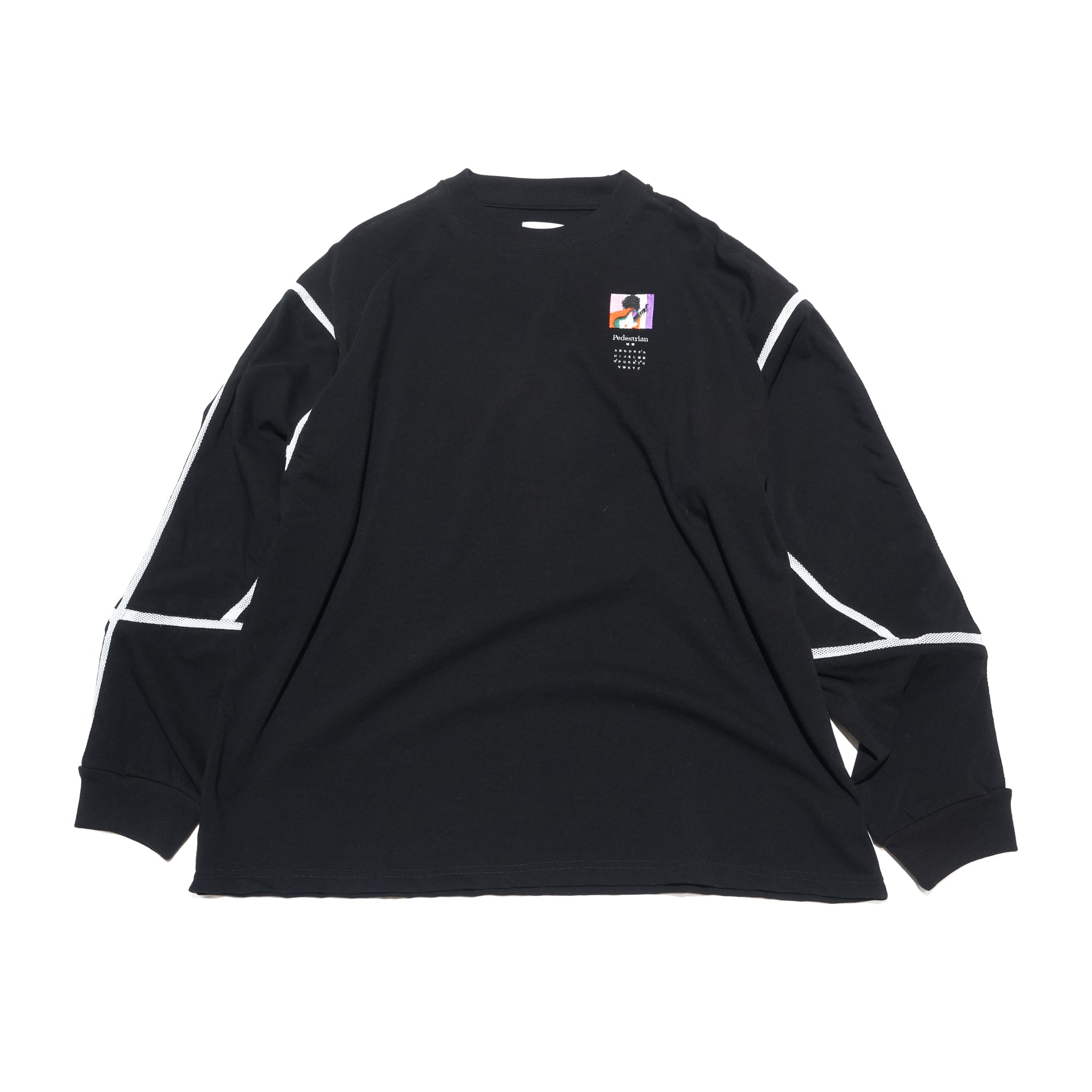 COMPLEXITY BORDER L/S TEE– Black | STOF