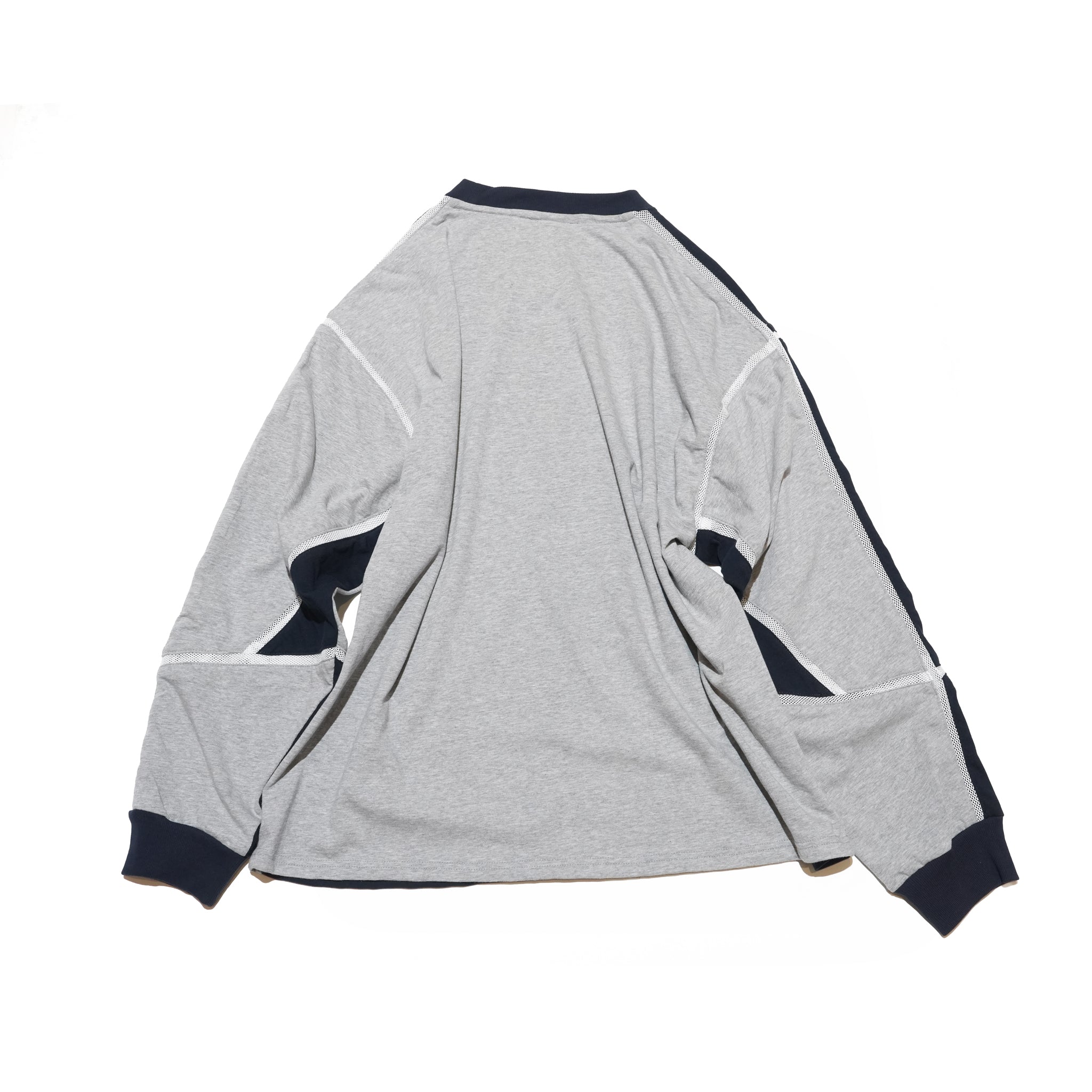 COMPLEXITY BORDER L/S TEE– Navy | STOF