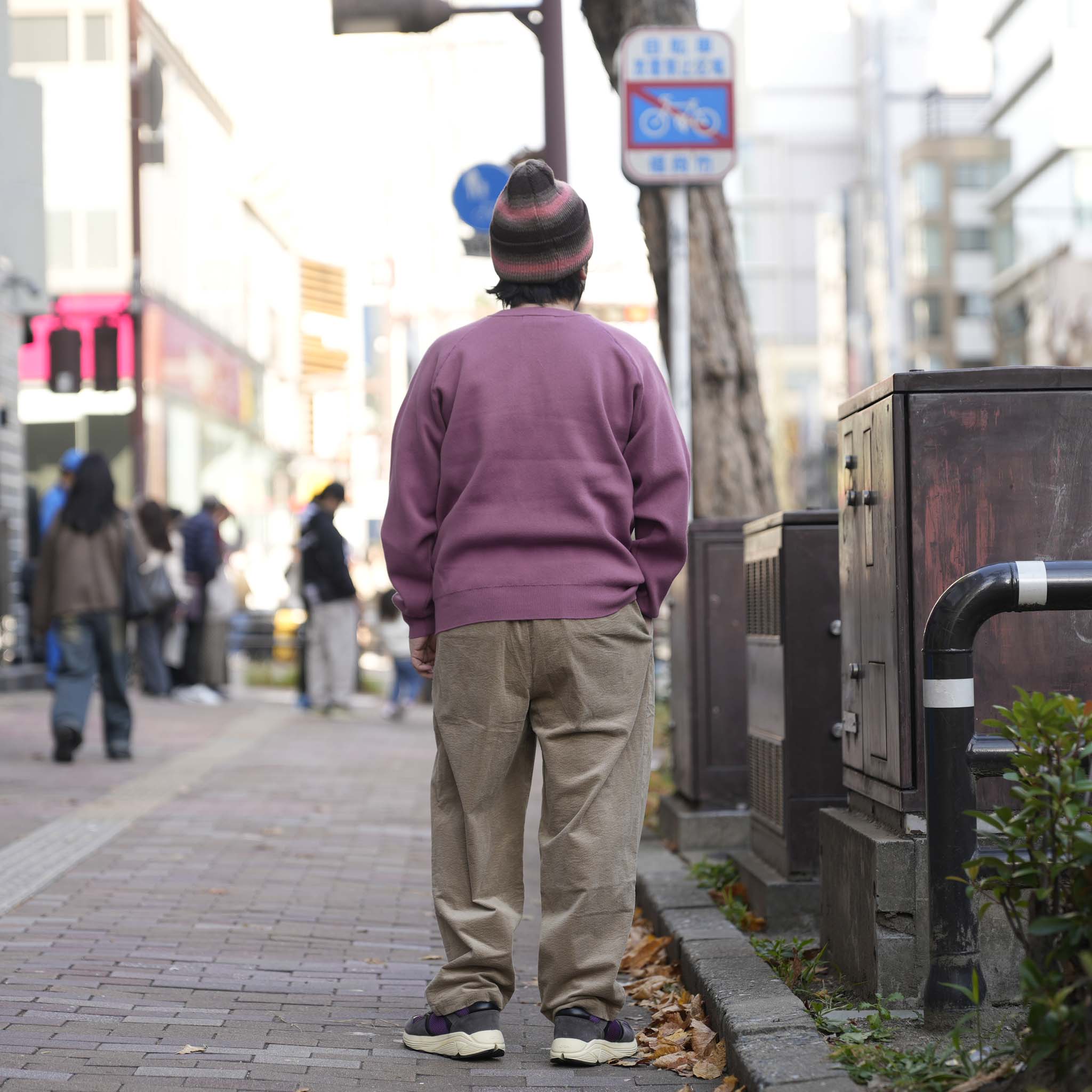 K2611204 | ACTUALLY CREW | 03-SMOKE PINK |【NASNGWAM_ナスングワム】