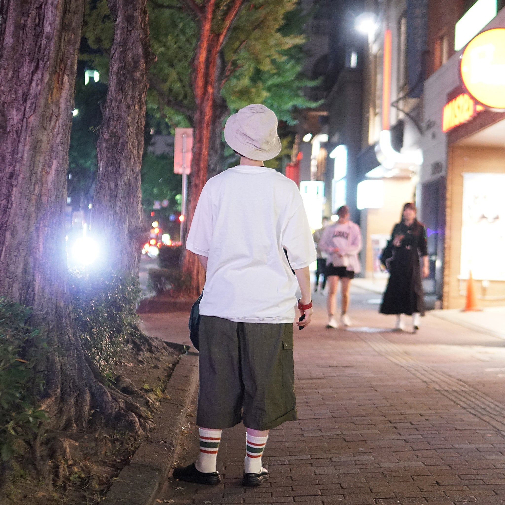 No:FIT-01 | Name:WIDE CREW NECK S/S T-SHIRTS | Color:White/Black【FIT_フィット】