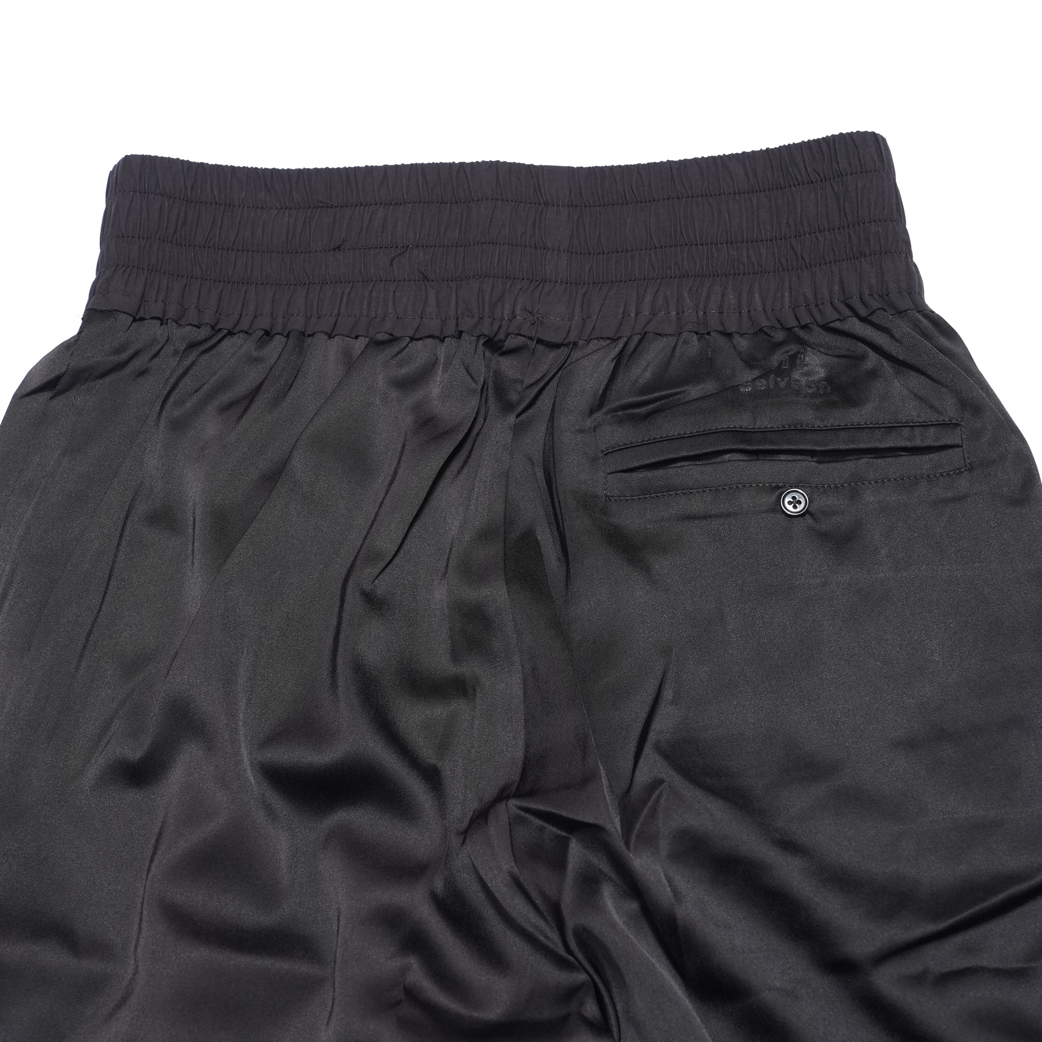 ñi Formal Ease Satin Trousers -BLACK | Seivsoñ × yoni