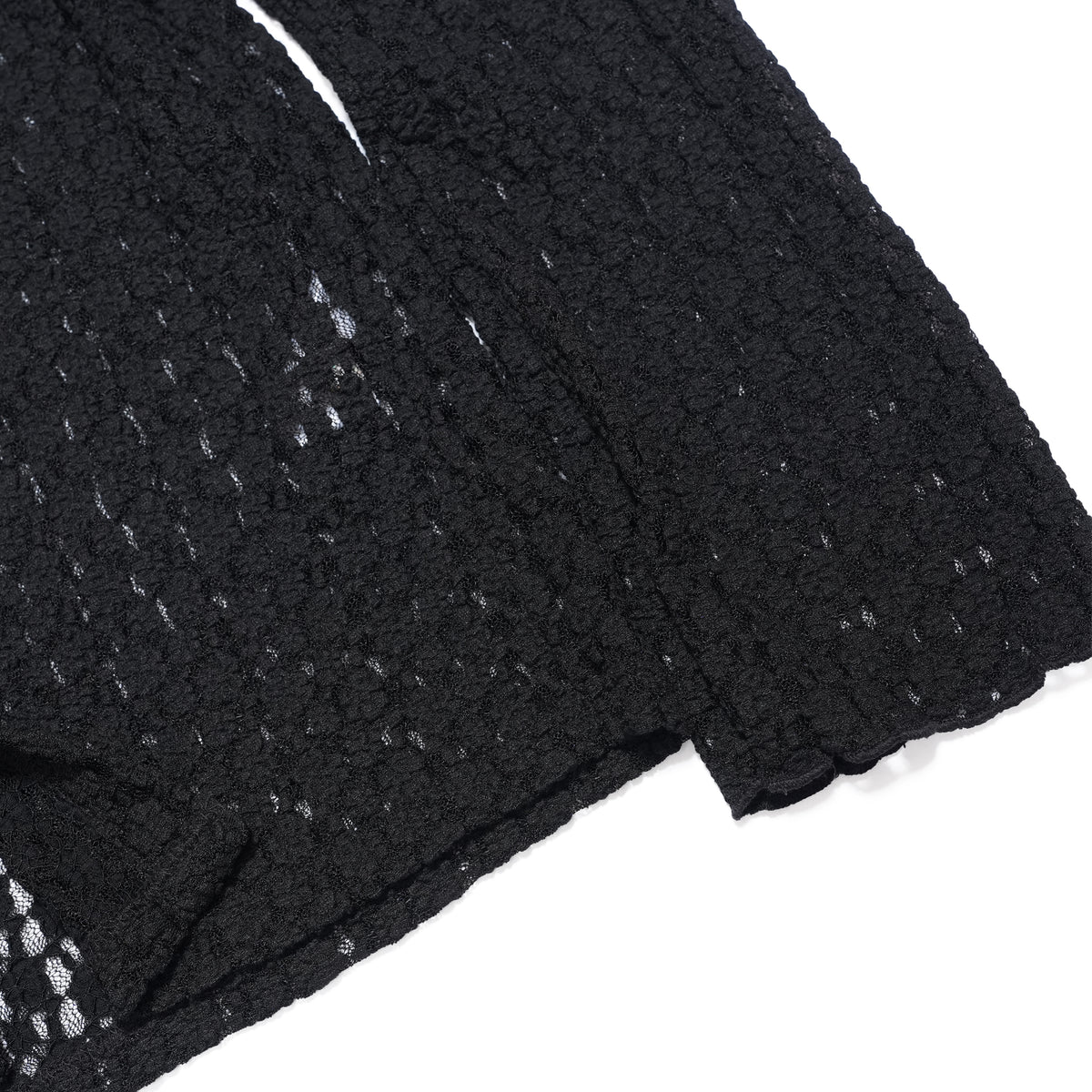 lace button shirt – Black | WHYTO