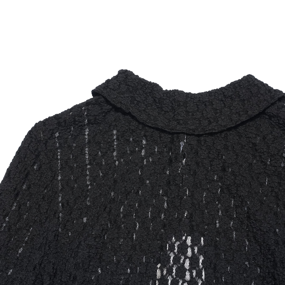 lace button shirt – Black | WHYTO