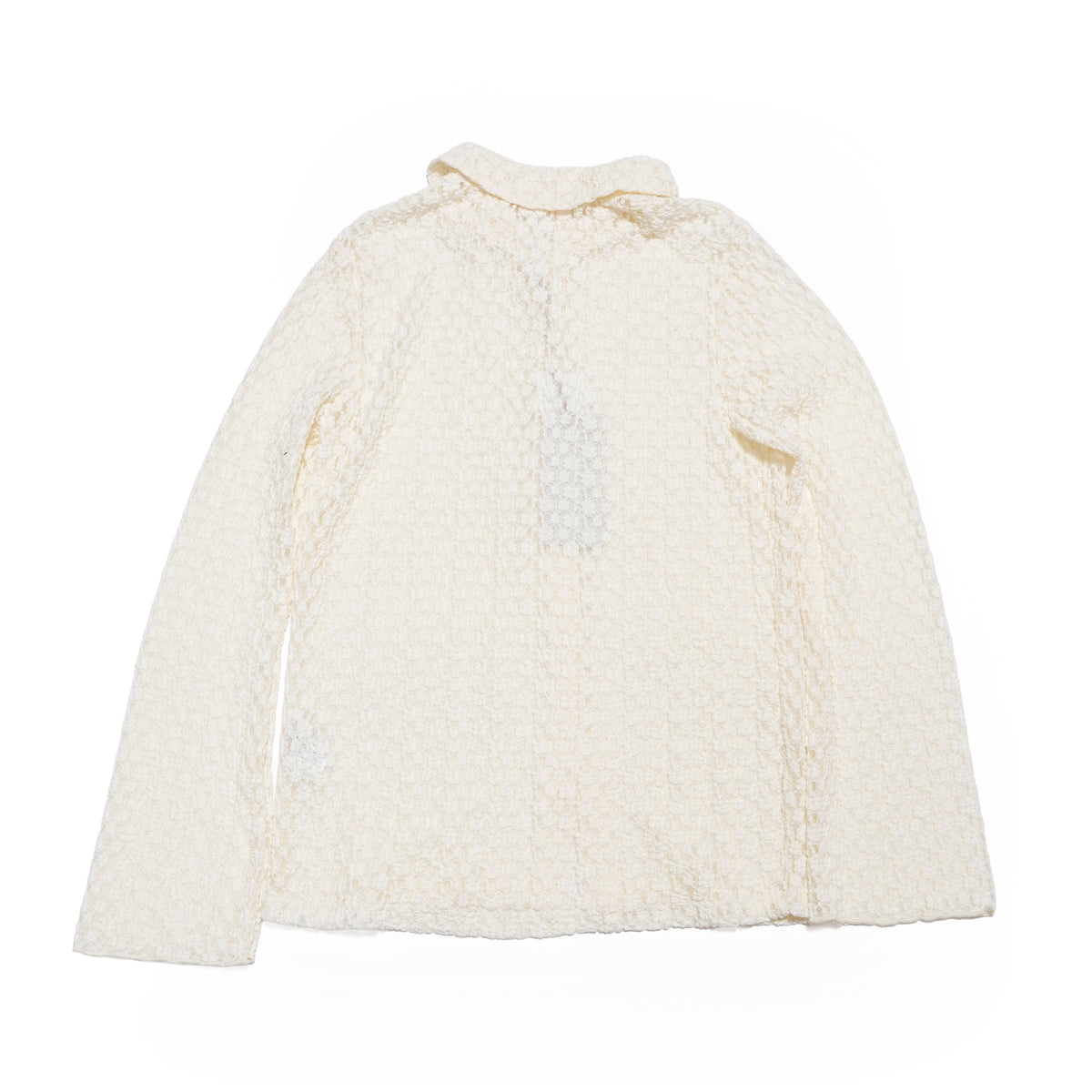 lace button shirt – Ecru | WHYTO