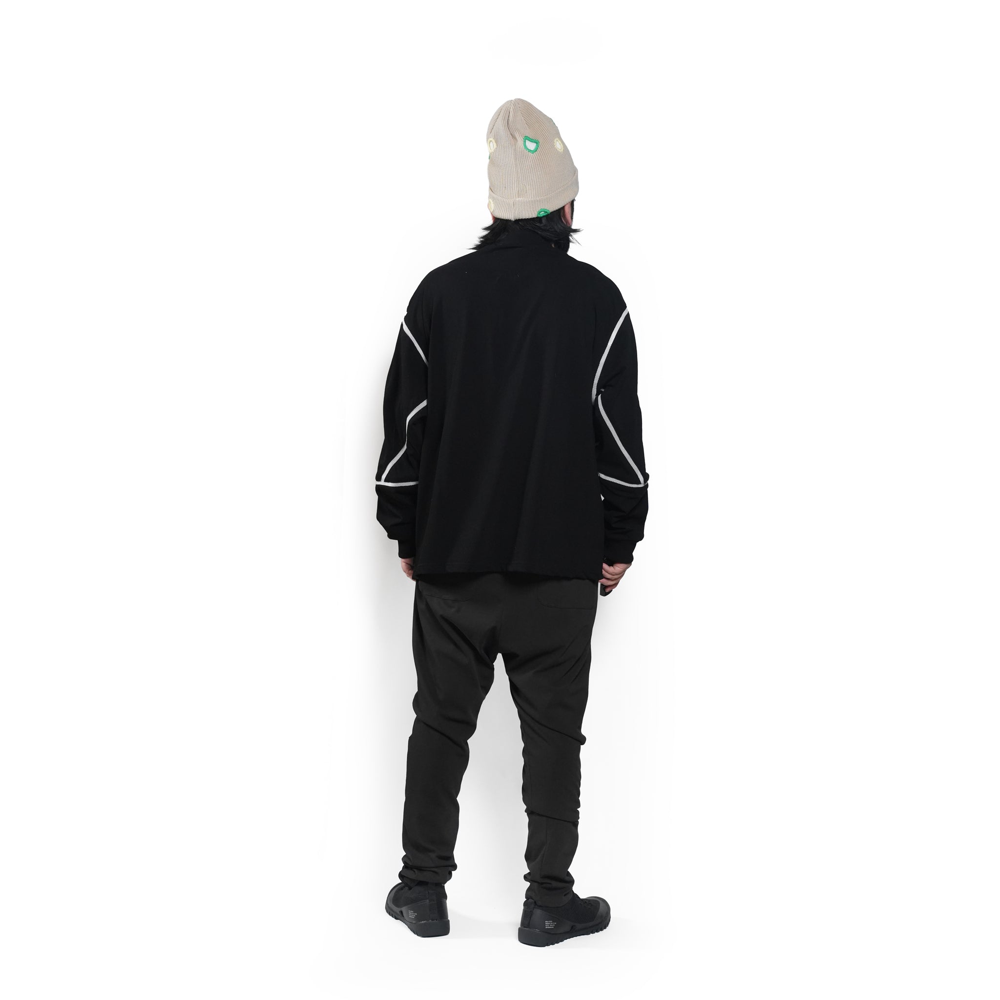 COMPLEXITY BORDER L/S TEE– Black | STOF