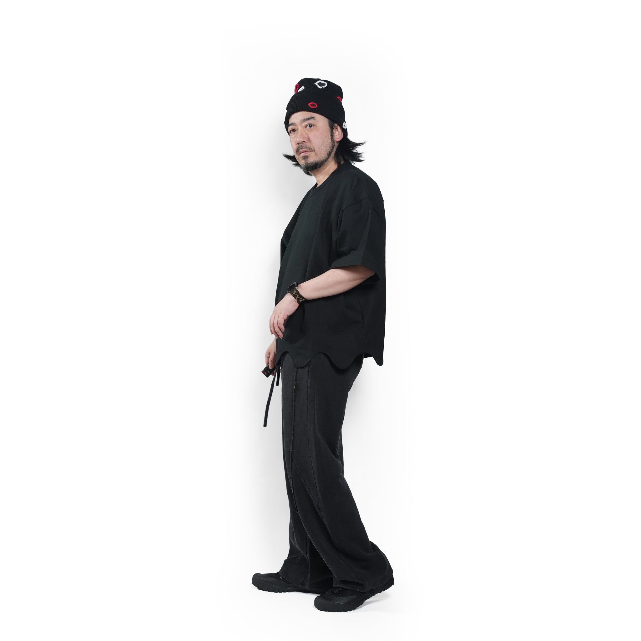 Wide easy sweat pants – Black | EFFECTEN