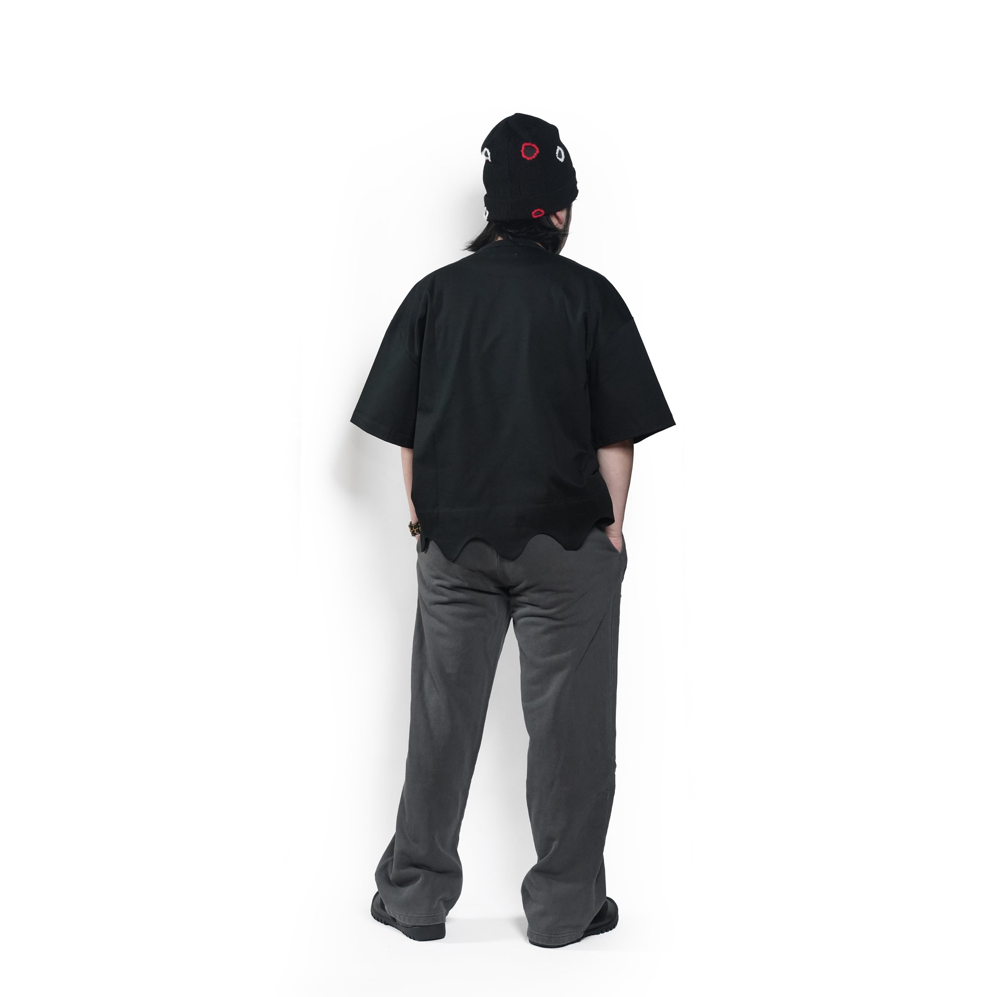 Wide easy sweat pants – Charcoal | EFFECTEN