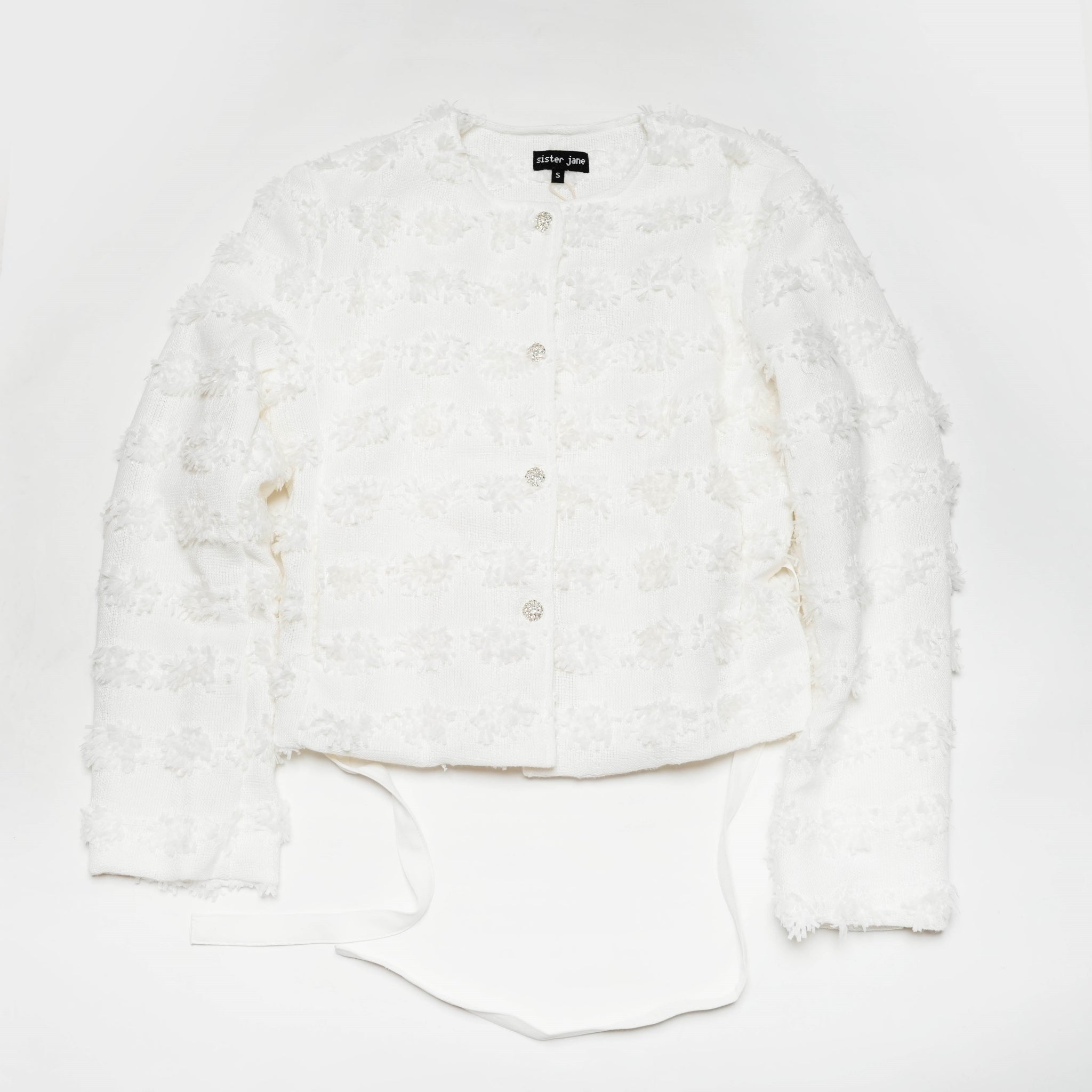 29SJ05JK298WHT | Lassie Tweed Jacket | 【SISTER JANE_シスタージェーン】