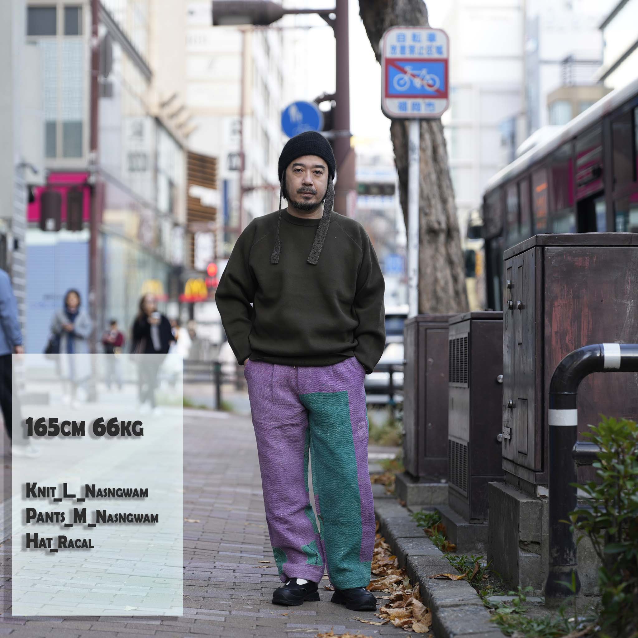 K2611204 | ACTUALLY CREW | 02-DARK OLIVE |【NASNGWAM_ナスングワム】