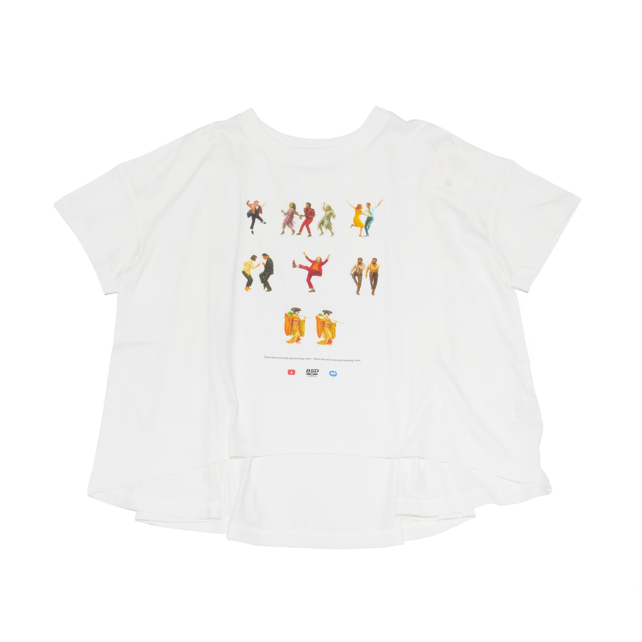 OMNIDANCE Flare T-Shirt– White | BEDSIDEDRAMA