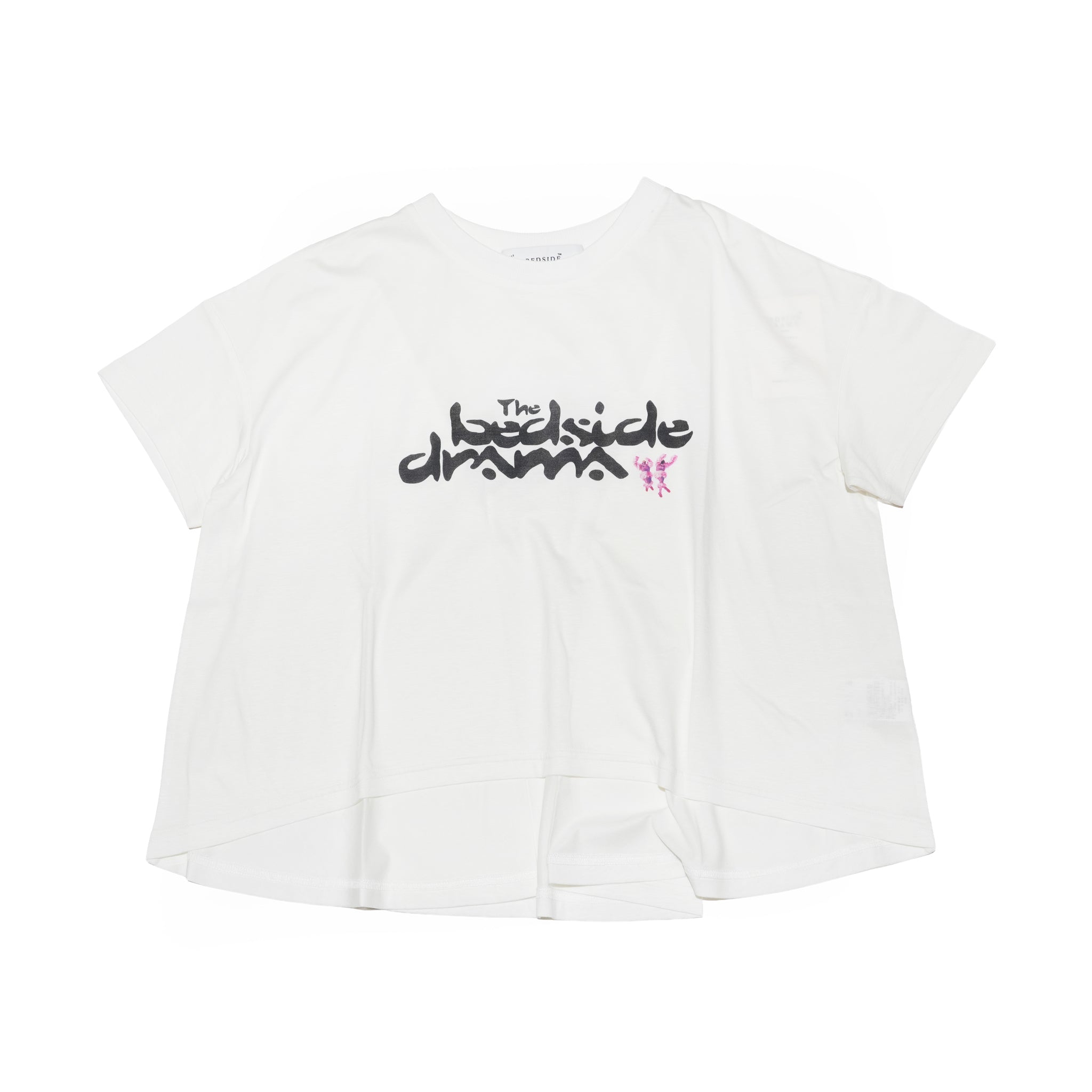 BEDSIDE SISTERS Flare T-Shirt– White | BEDSIDEDRAMA