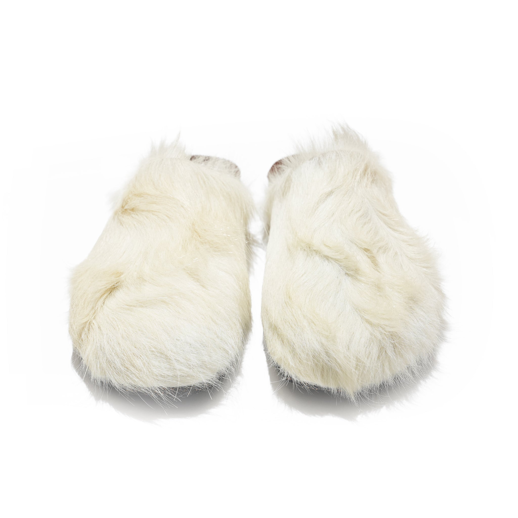 BOSABO Fur Mule（ Long Hair / White ) | BOSABO