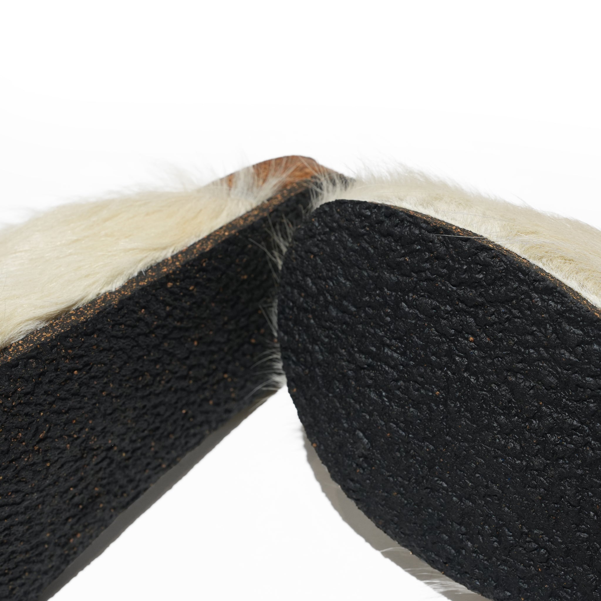 BOSABO Fur Mule（ Long Hair / White ) | BOSABO