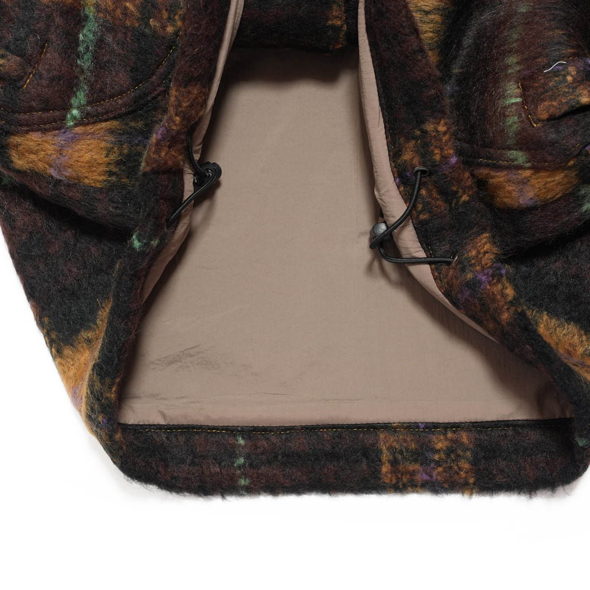 WOOLY JKT– BROWN-MUSTARD | QUOLT