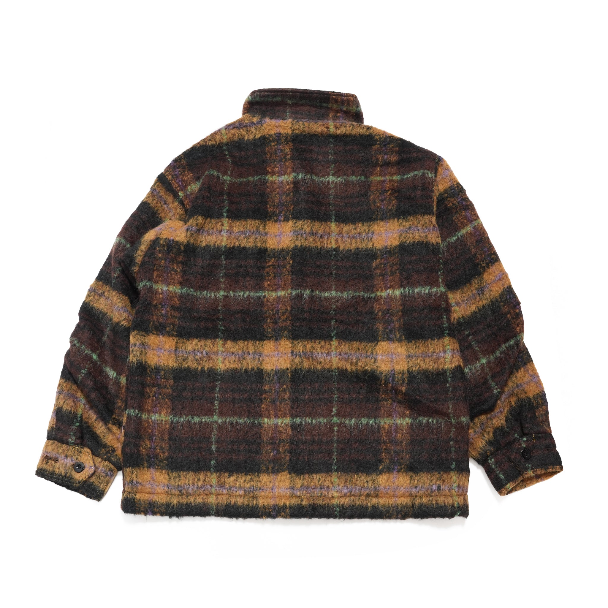 WOOLY JKT– BROWN-MUSTARD | QUOLT