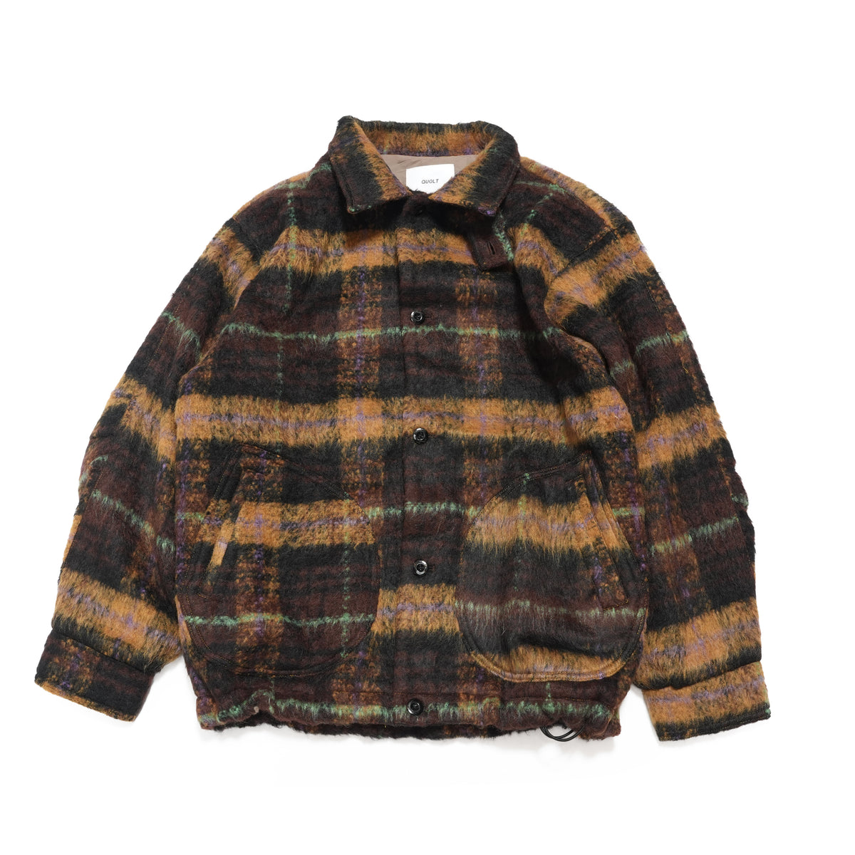 WOOLY JKT– BROWN-MUSTARD | QUOLT