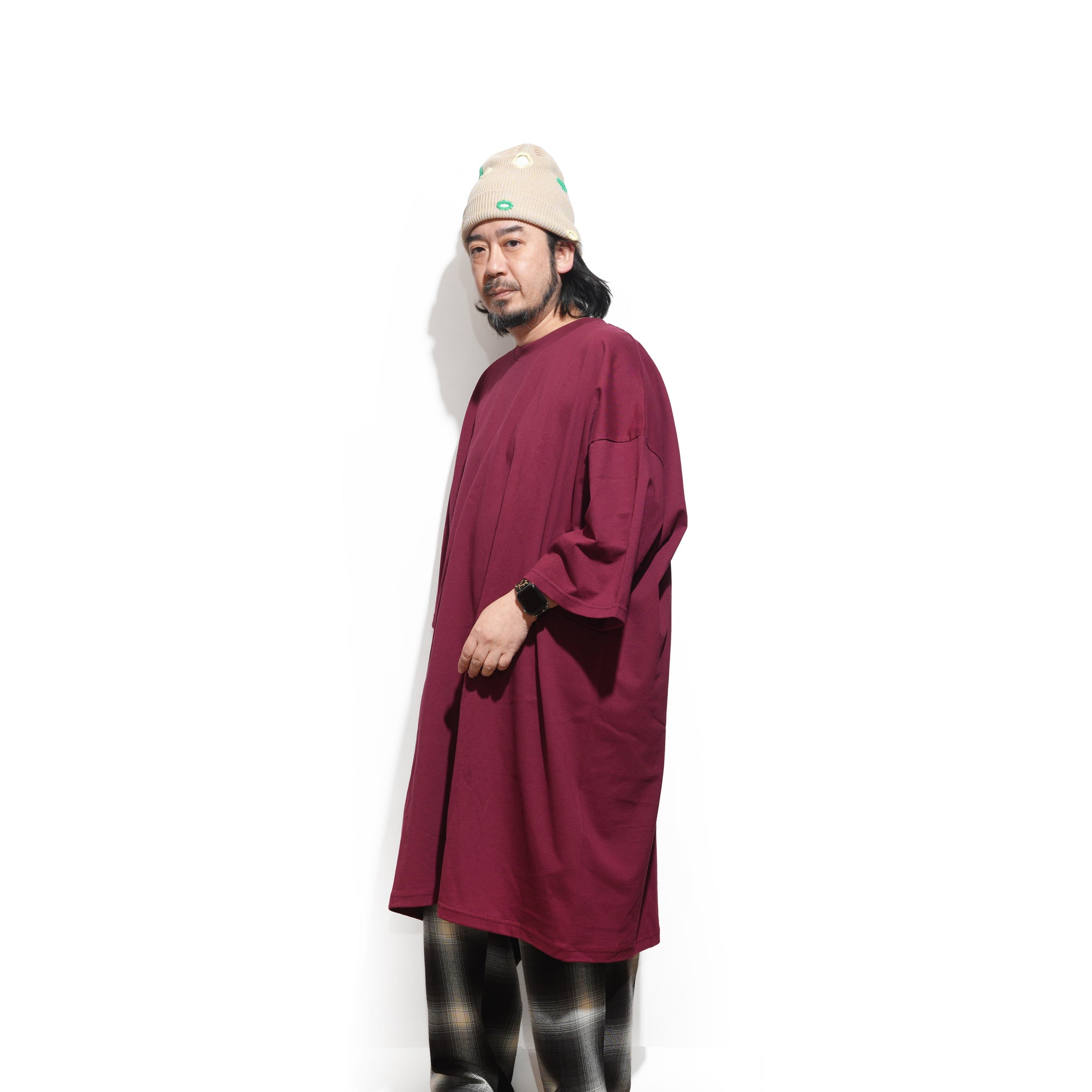 #SV040 | Big P Tee | Color:Burgundy | 【Big P Products】