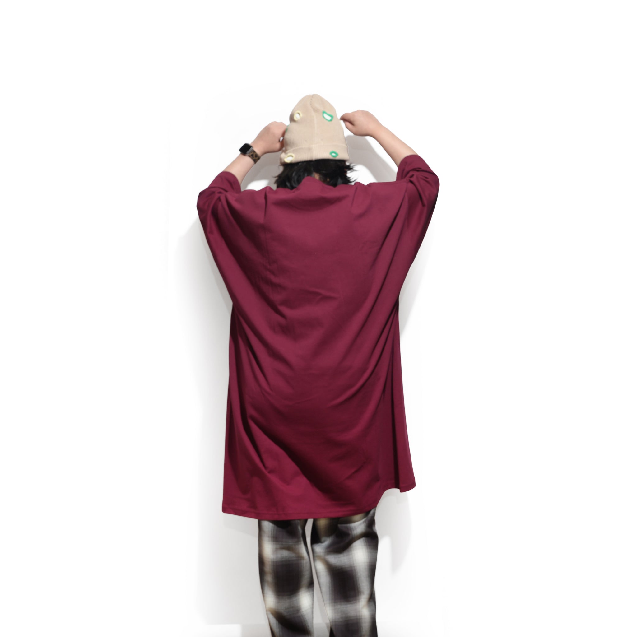 #SV040 | Big P Tee | Color:Burgundy | 【Big P Products】