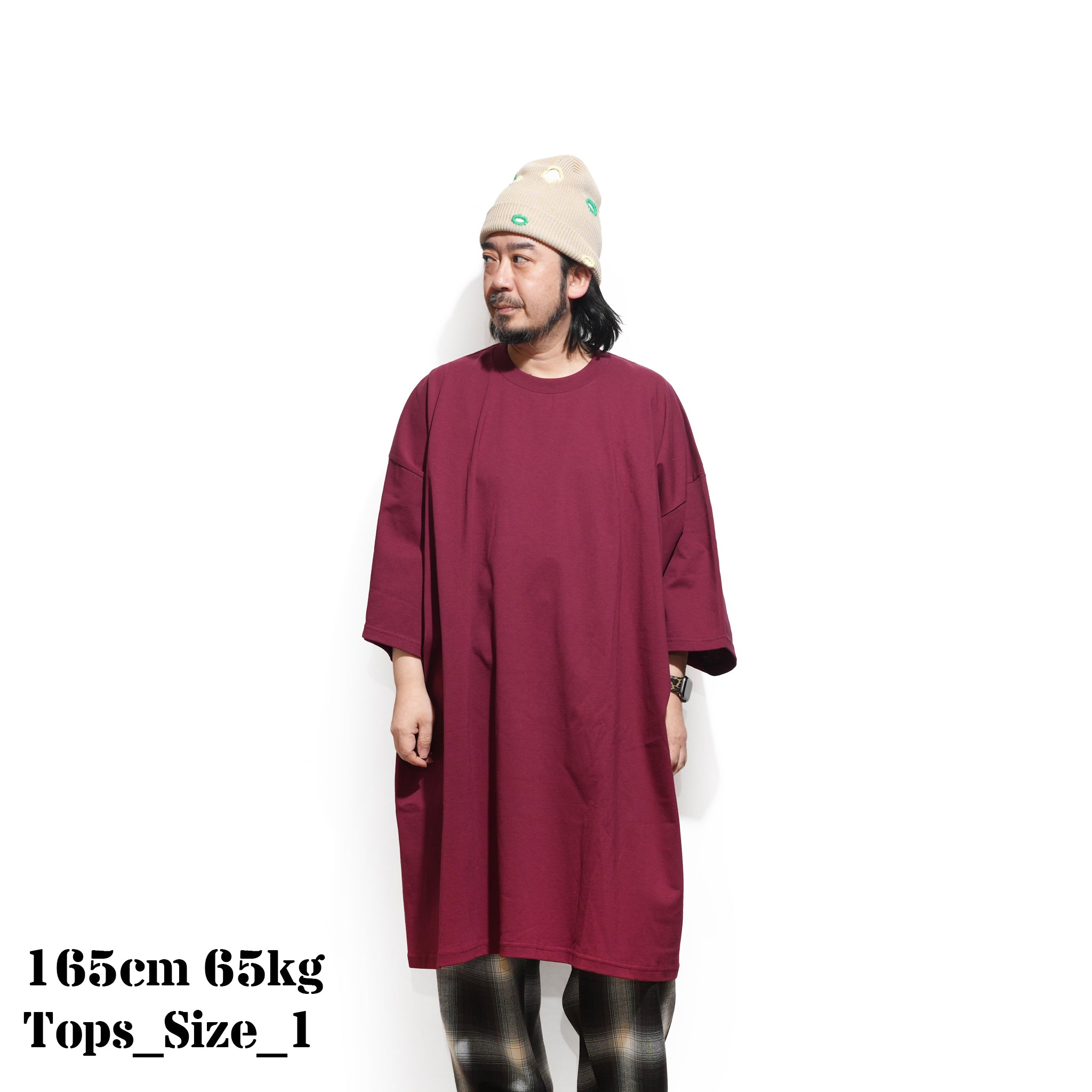 #SV040 | Big P Tee | Color:Burgundy | 【Big P Products】