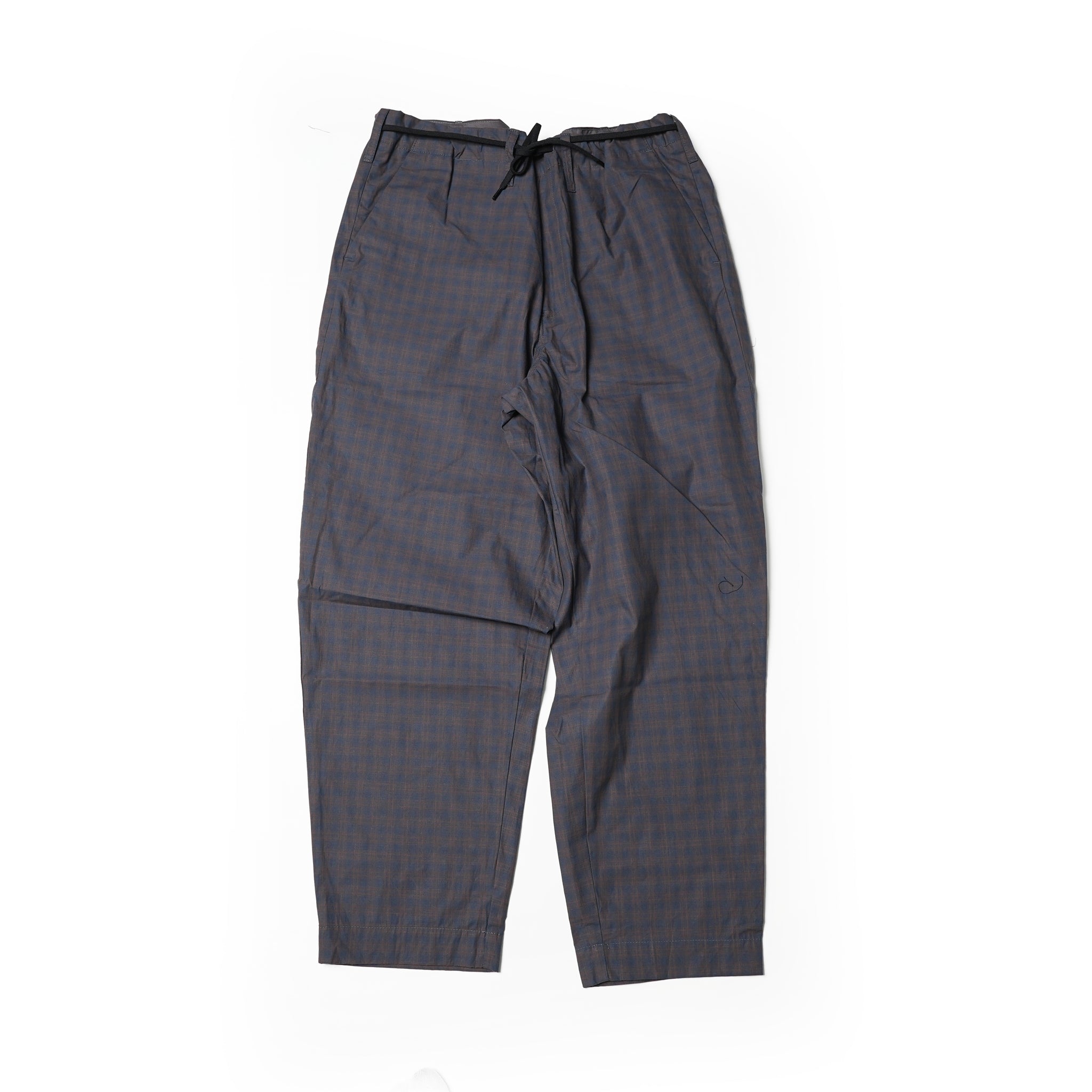 Name: Non-Elastic E-Z Pants Dead Stock Fabric Collection | Color:Navy Plaid | Size: One Fits All 【CITYLIGHTS PRODUCTS_シティライツプロダクツ】
