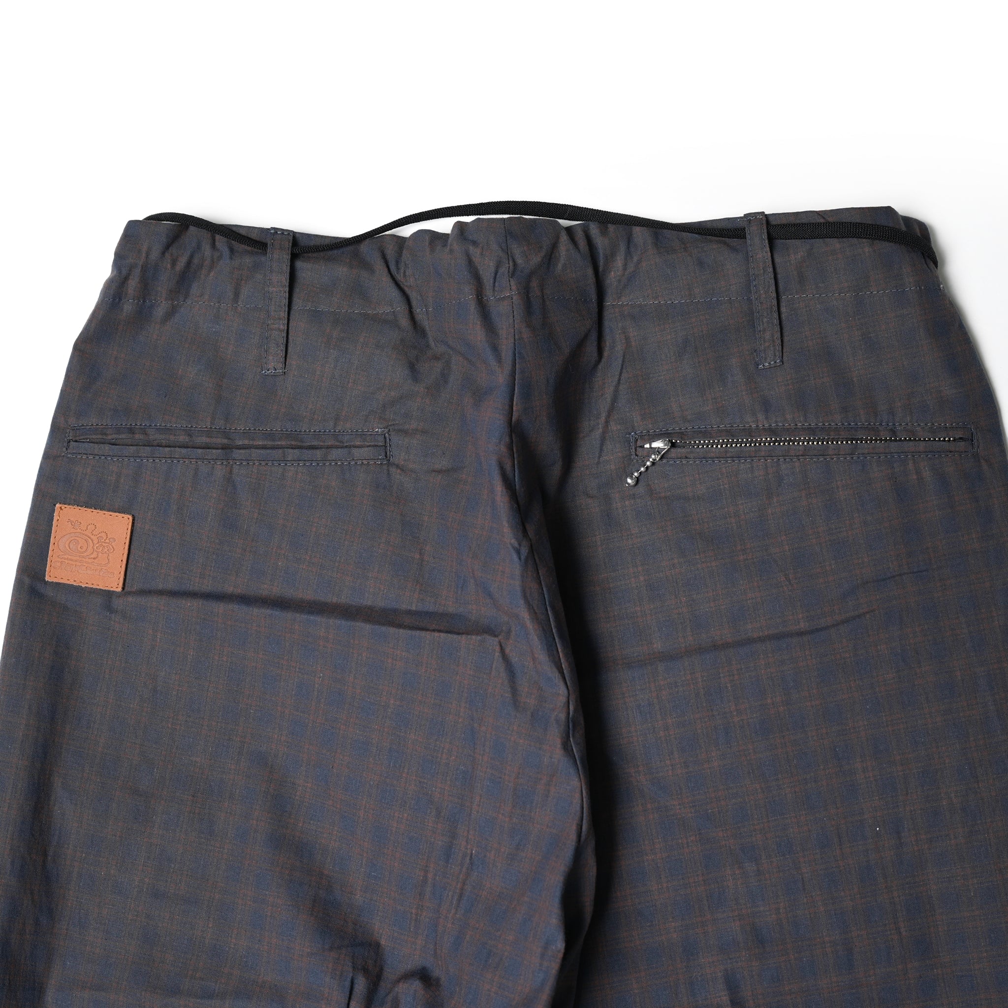 Name: Non-Elastic E-Z Pants Dead Stock Fabric Collection | Color:Navy Plaid | Size: One Fits All 【CITYLIGHTS PRODUCTS_シティライツプロダクツ】