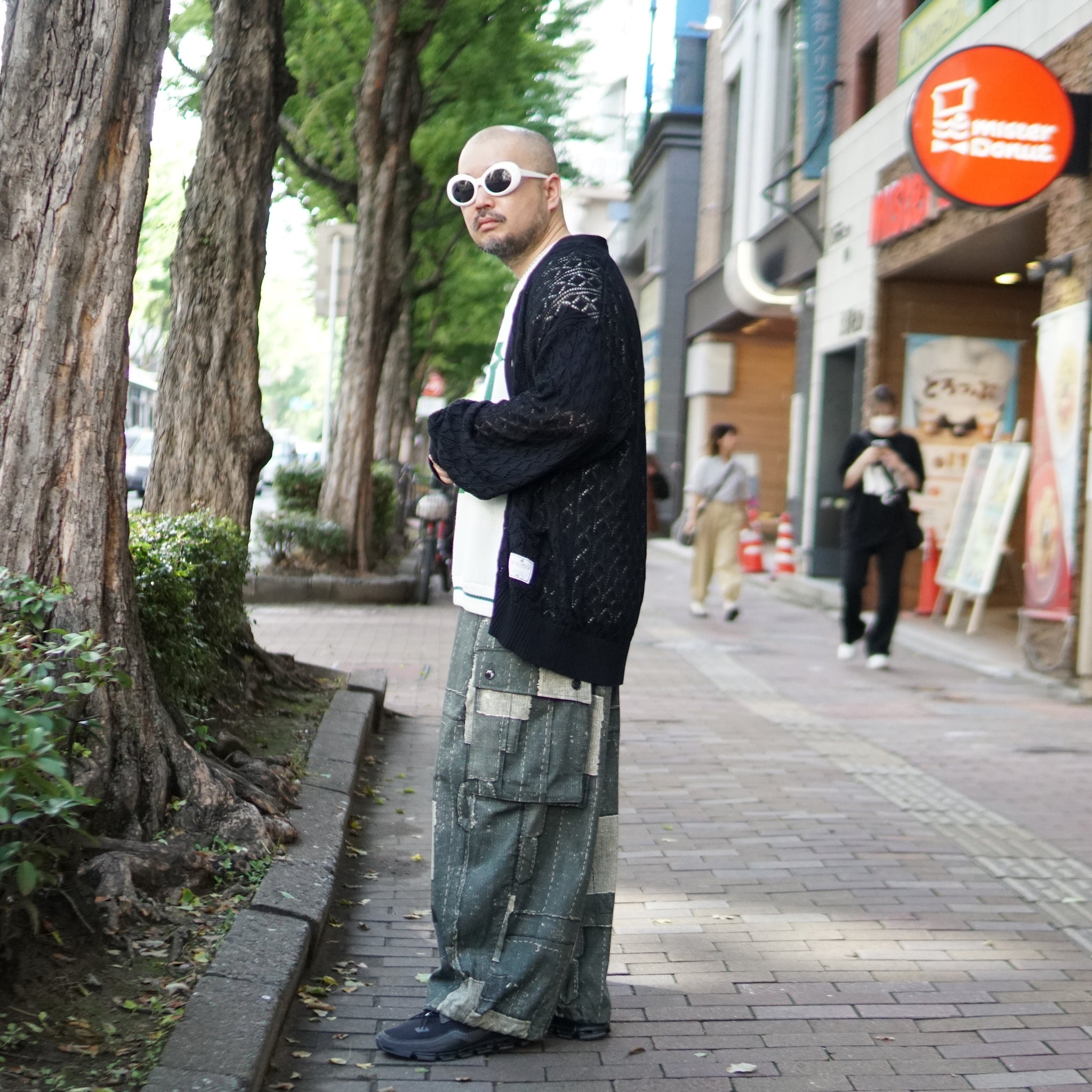 Balloon Wide Cargo Pants (DENIM PATCHWORK) – DENIM PATCHWORK | Size:Free | EFFECTEN