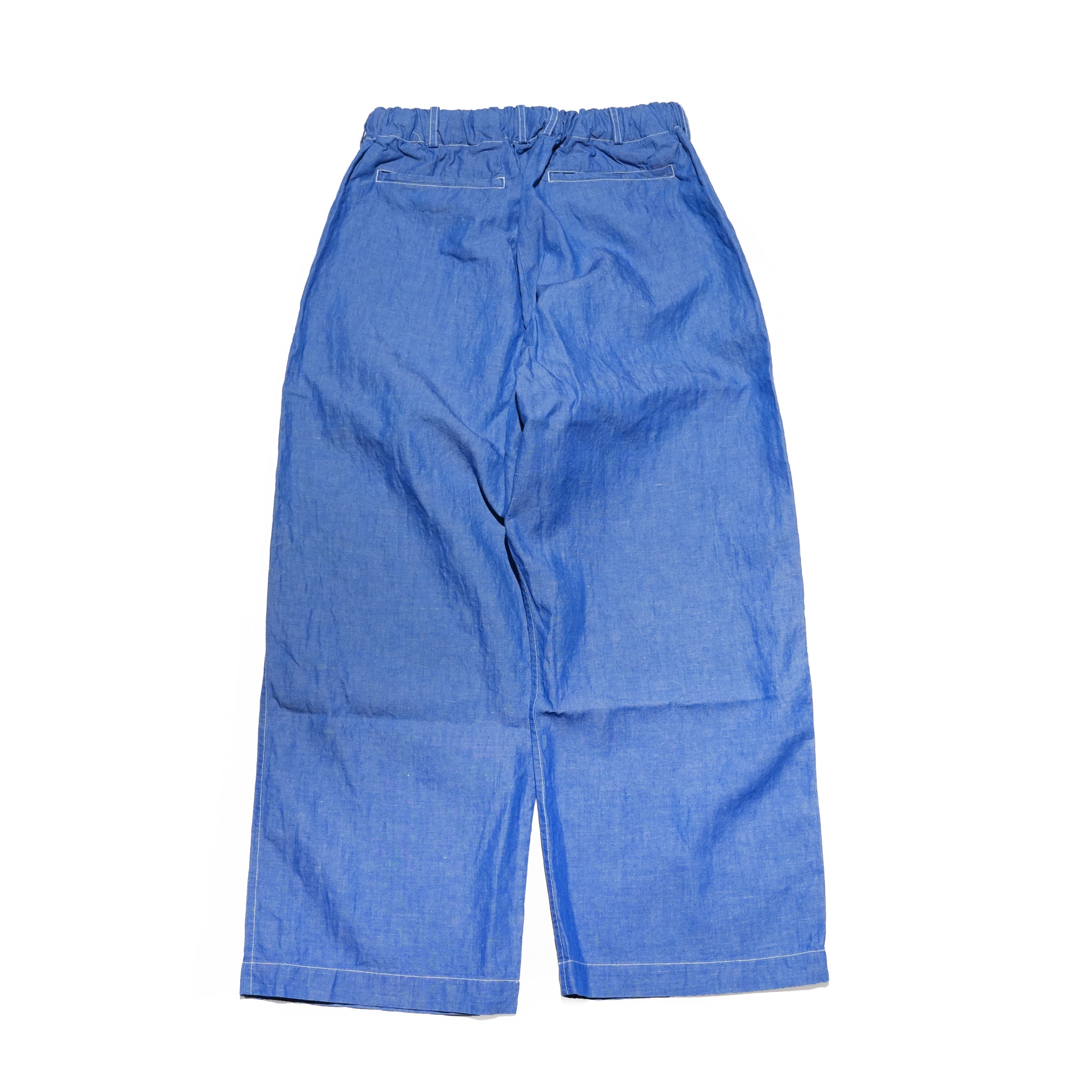 BAGS EASY WIDE PANTS-CHAMBRAY – Blue | BE-02_Blue｜CATTA SHIRTS
