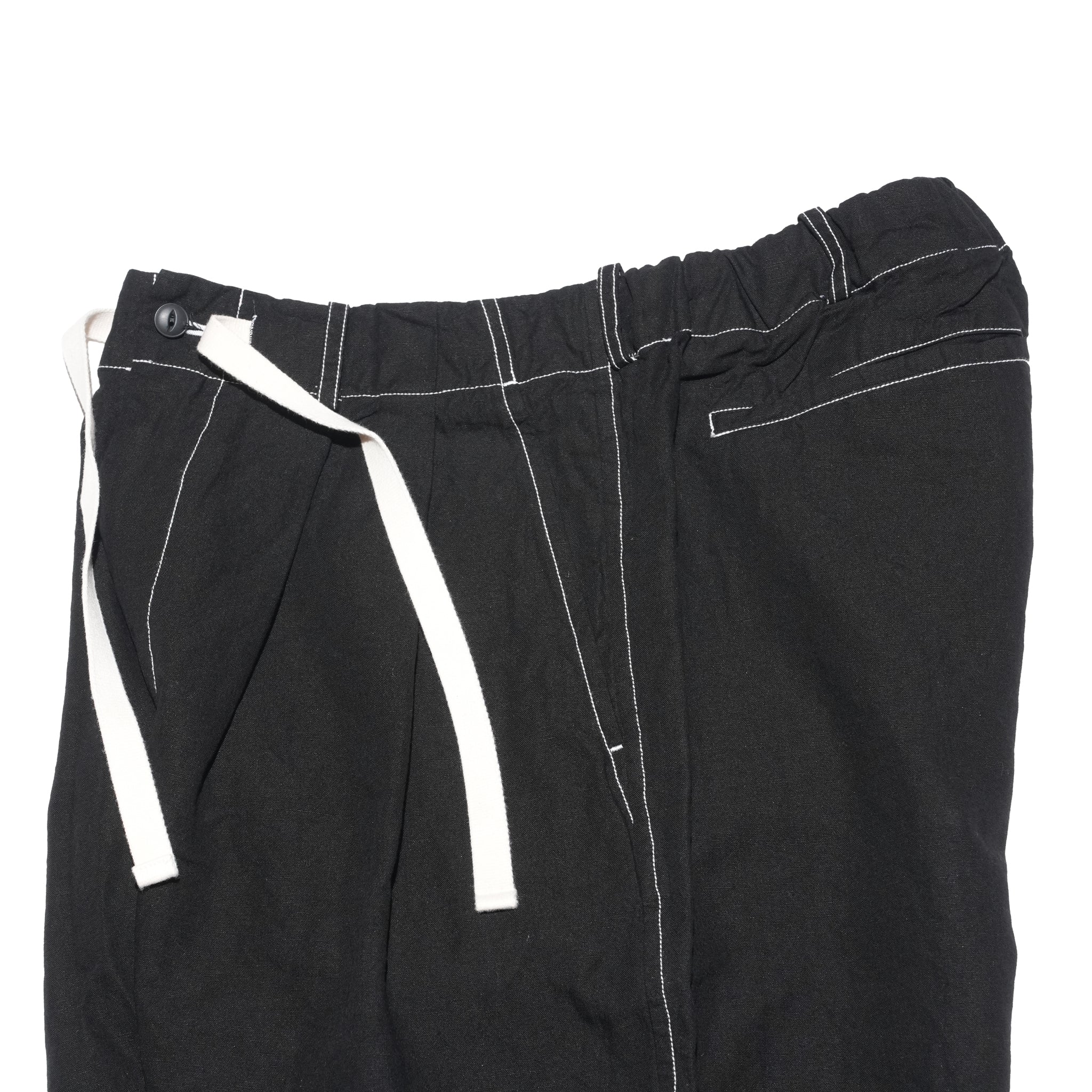 BAGS EASY WIDE PANTS-CHAMBRAY – Black | BE-02_Black｜CATTA SHIRTS