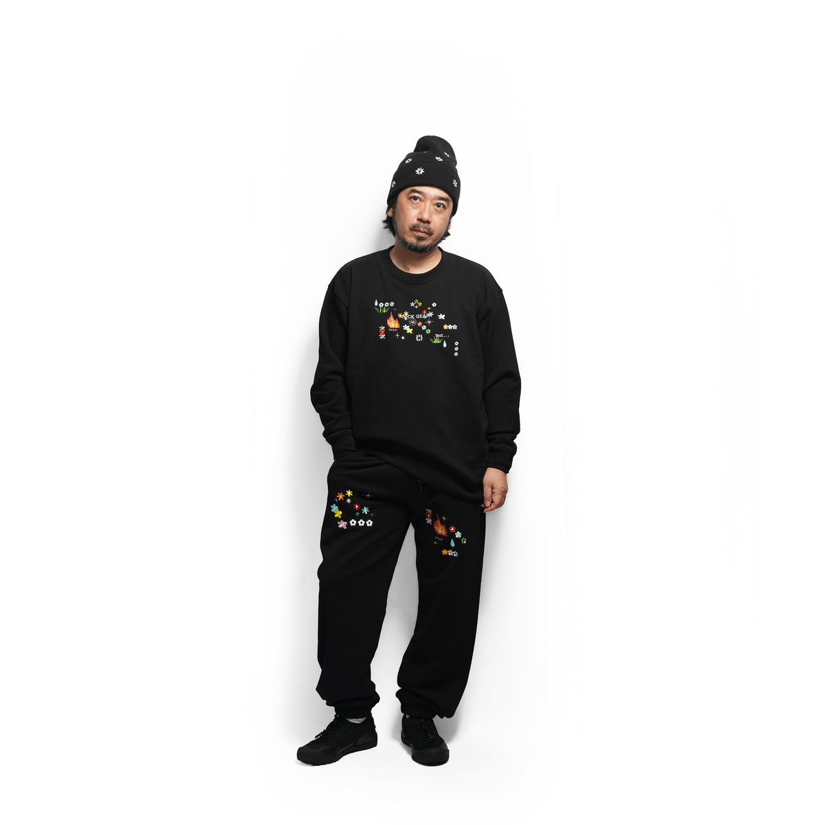Sample embroidery sweat – Black | NICK GEAR