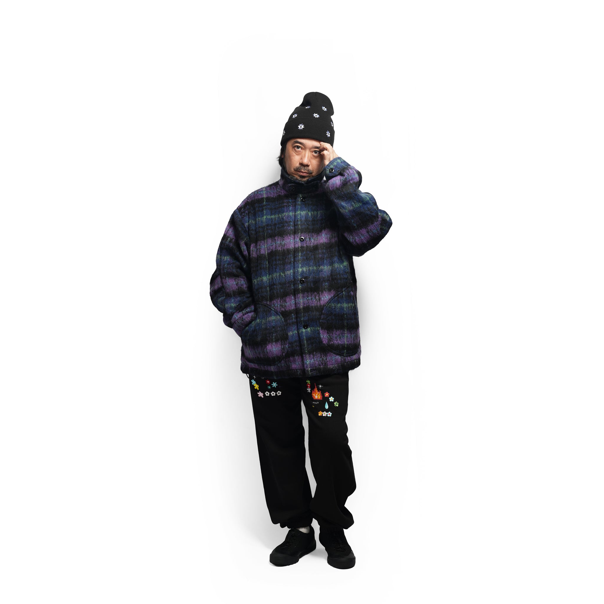 WOOLY JKT– NAVY-PURPLE | QUOLT