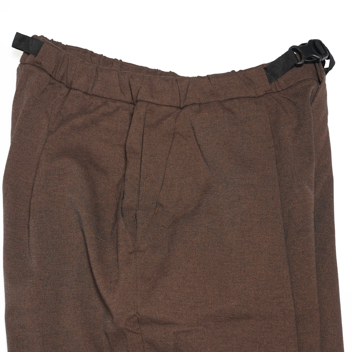 Tech Wool Cropped Easy Pants ※Made In JAPAN – Brown | NORBIT