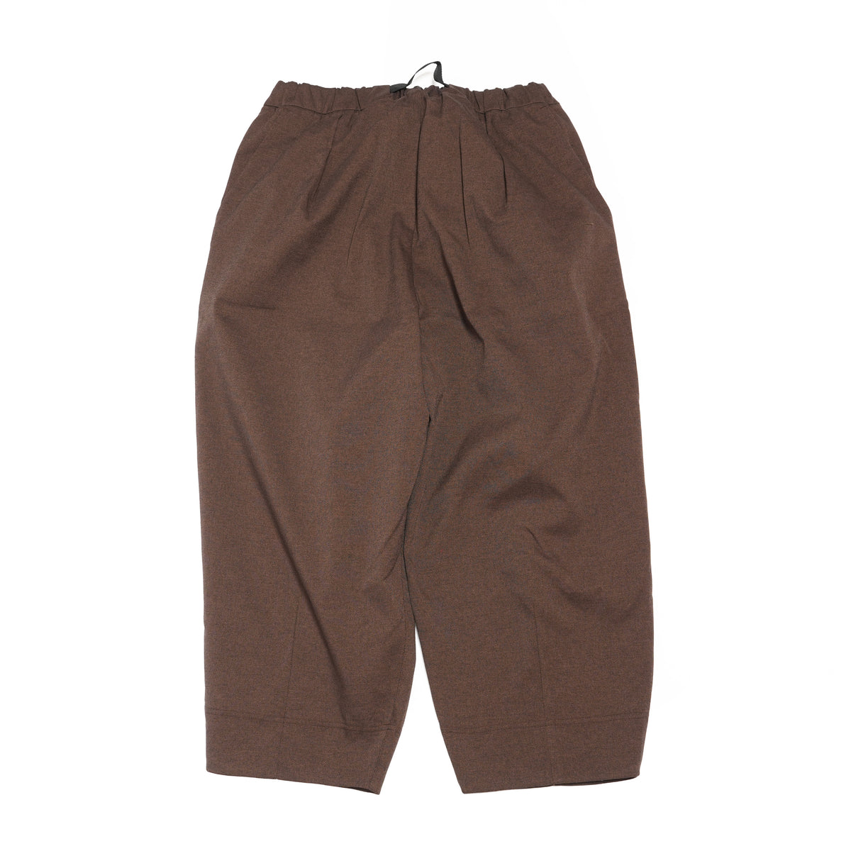 Tech Wool Cropped Easy Pants ※Made In JAPAN – Brown | NORBIT