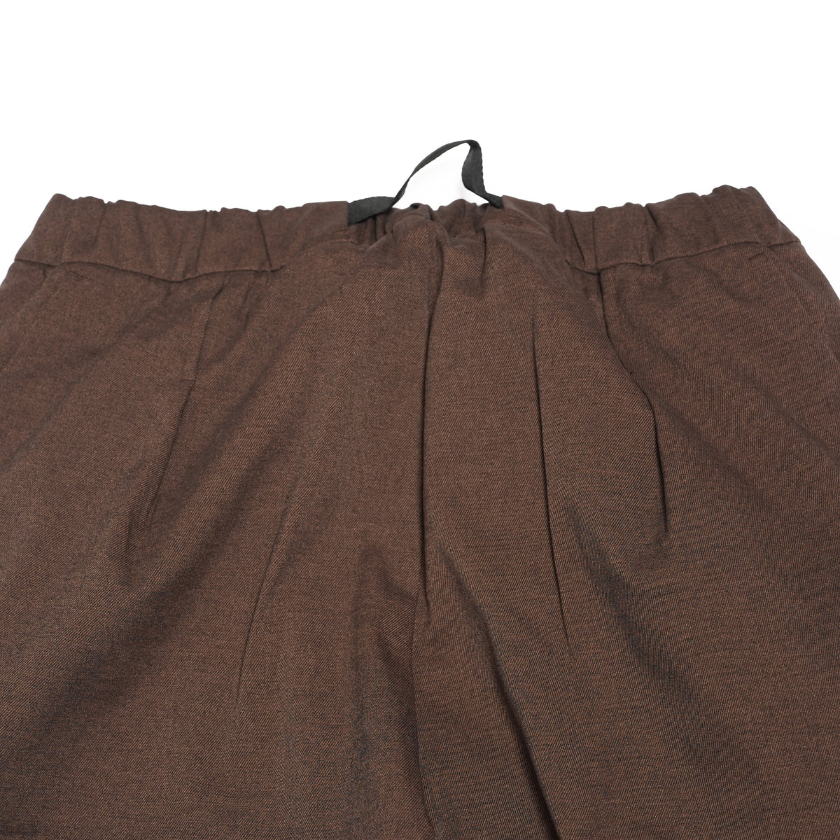 Tech Wool Cropped Easy Pants ※Made In JAPAN – Brown | NORBIT
