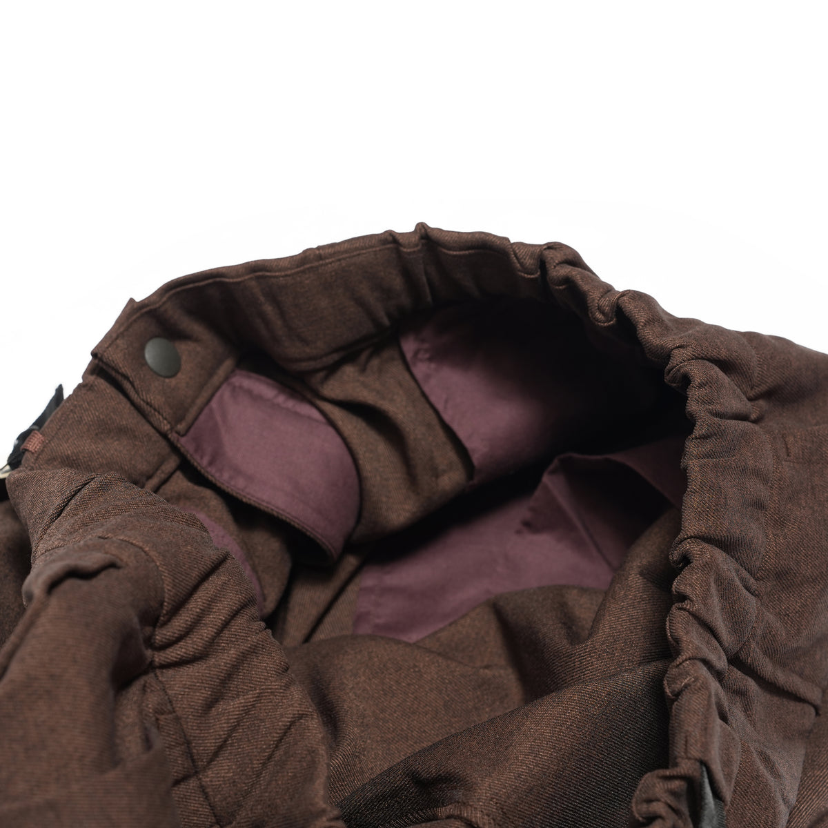 Tech Wool Cropped Easy Pants ※Made In JAPAN – Brown | NORBIT