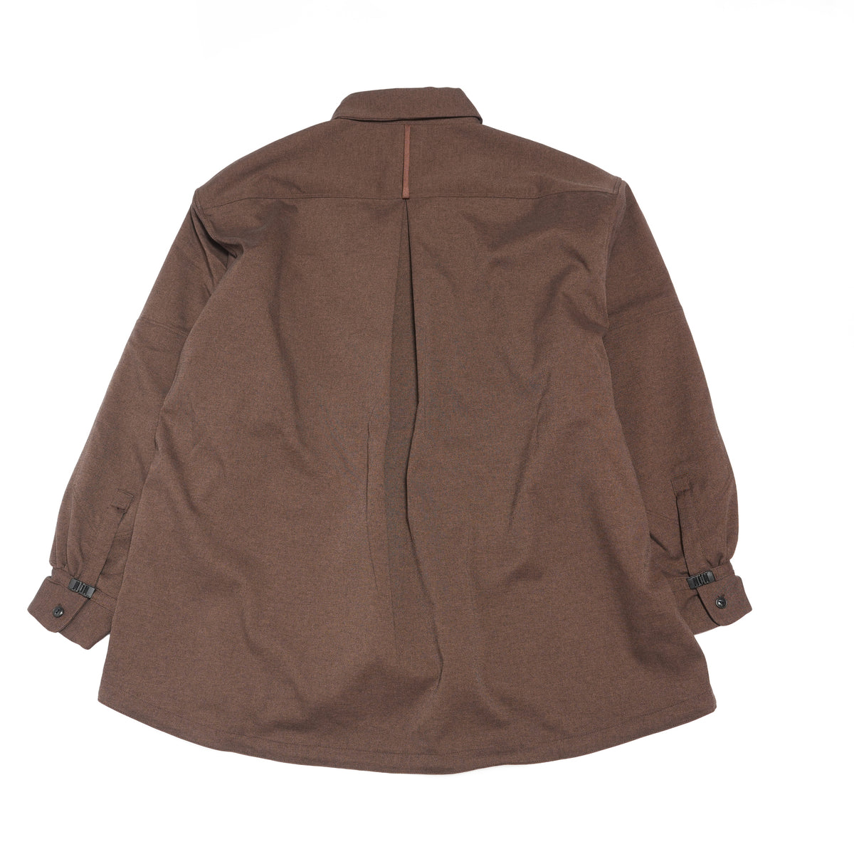 Tech Wool Pullover Shirts ※Made In JAPAN – Brown | NORBIT