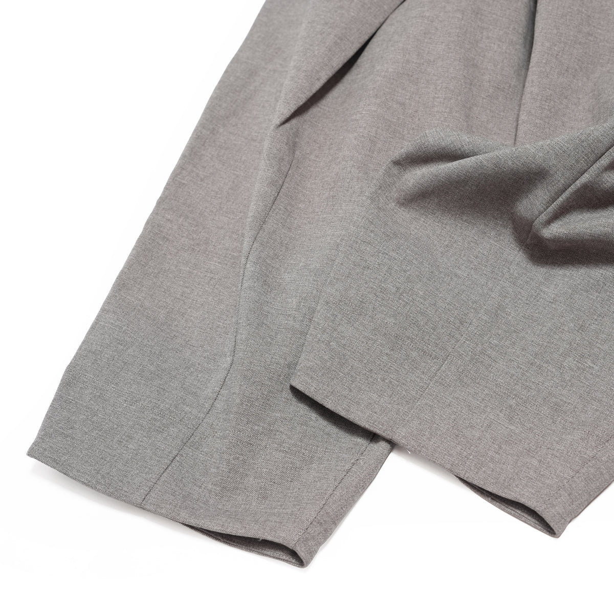 Tech Wool Cropped Easy Pants ※Made In JAPAN – Gray | NORBIT