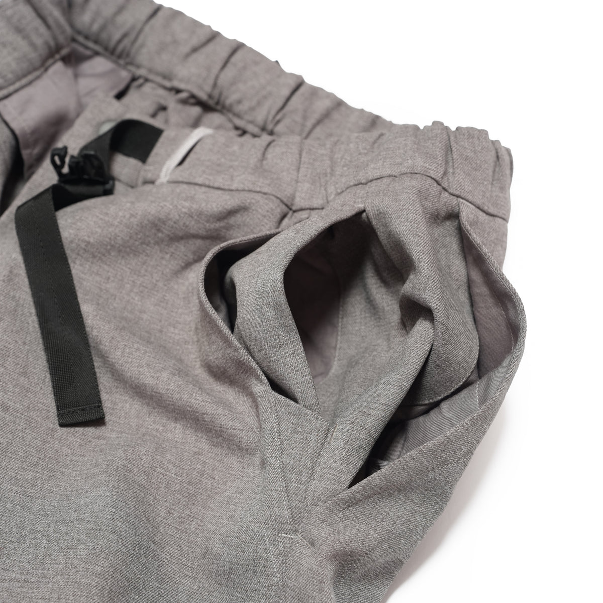 Tech Wool Cropped Easy Pants ※Made In JAPAN – Gray | NORBIT